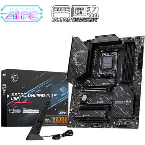 MSI 微星 X870E GAMING PLUS WIFI 主機板,U52890030,MSI微星X870EGAMINGPLUSWIFI主機板,原廠保固,大量採購歡迎洽詢,品質保證