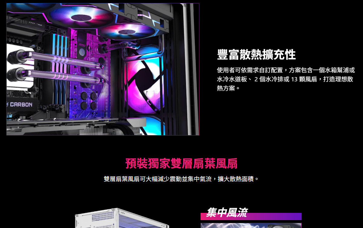 MSI 微星 MPG VELOX 300R AIRFLOW PZ WHITE 電腦機殼