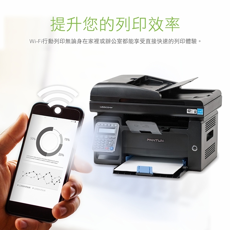 PANTUM 奔圖 M6600NW 黑白雷射多功能印表機,碳粉匣,原廠耗材,雷射印表機,雷射,辦公室印表機
