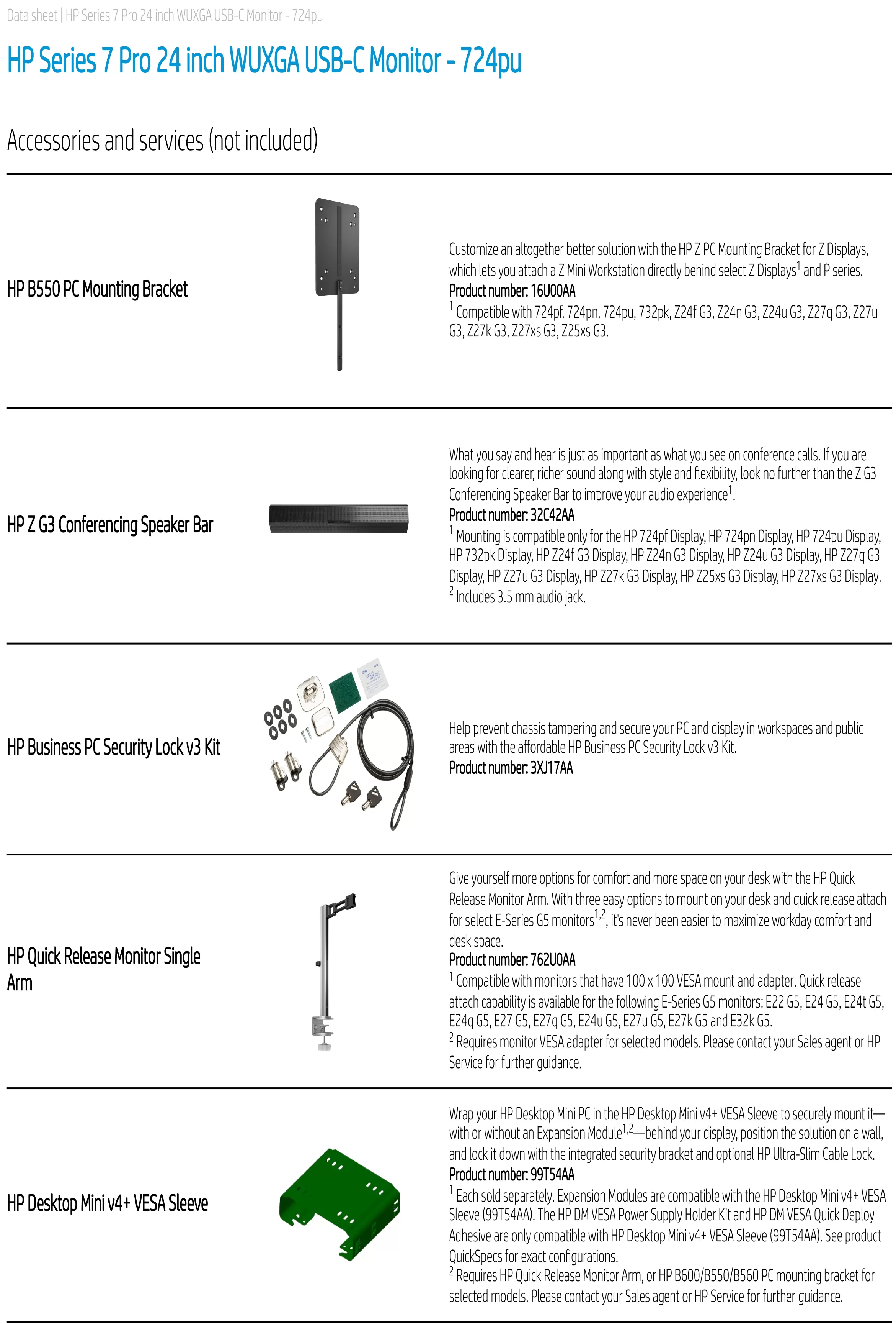 HP 惠普 Series 7 Pro 724pu 24 吋 WUXGA USB-C 顯示器 (8Y2F7AA),實際價格以報價為主,8Y2F7AA,HP惠普Series7Pro724pu24吋WUXGAUSB-C顯示器(8Y2F7AA),原廠保固,大量採購歡迎洽詢