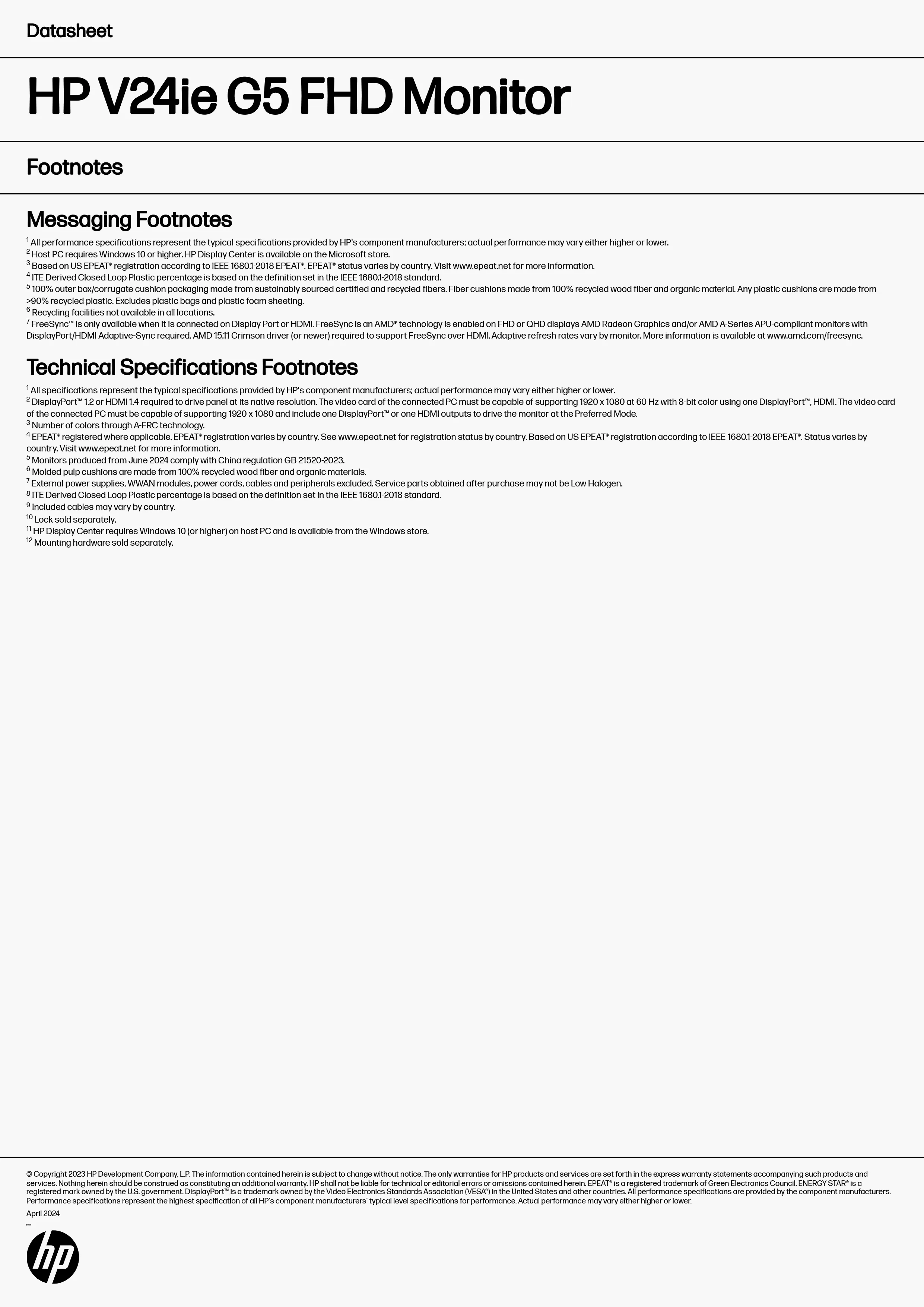 HP 惠普 V24ie G5 FHD 顯示器 (6D8H1AA),實際價格以報價為主,6D8H1AA,HP惠普V24ieG5FHD顯示器(6D8H1AA),原廠保固,大量採購歡迎洽詢