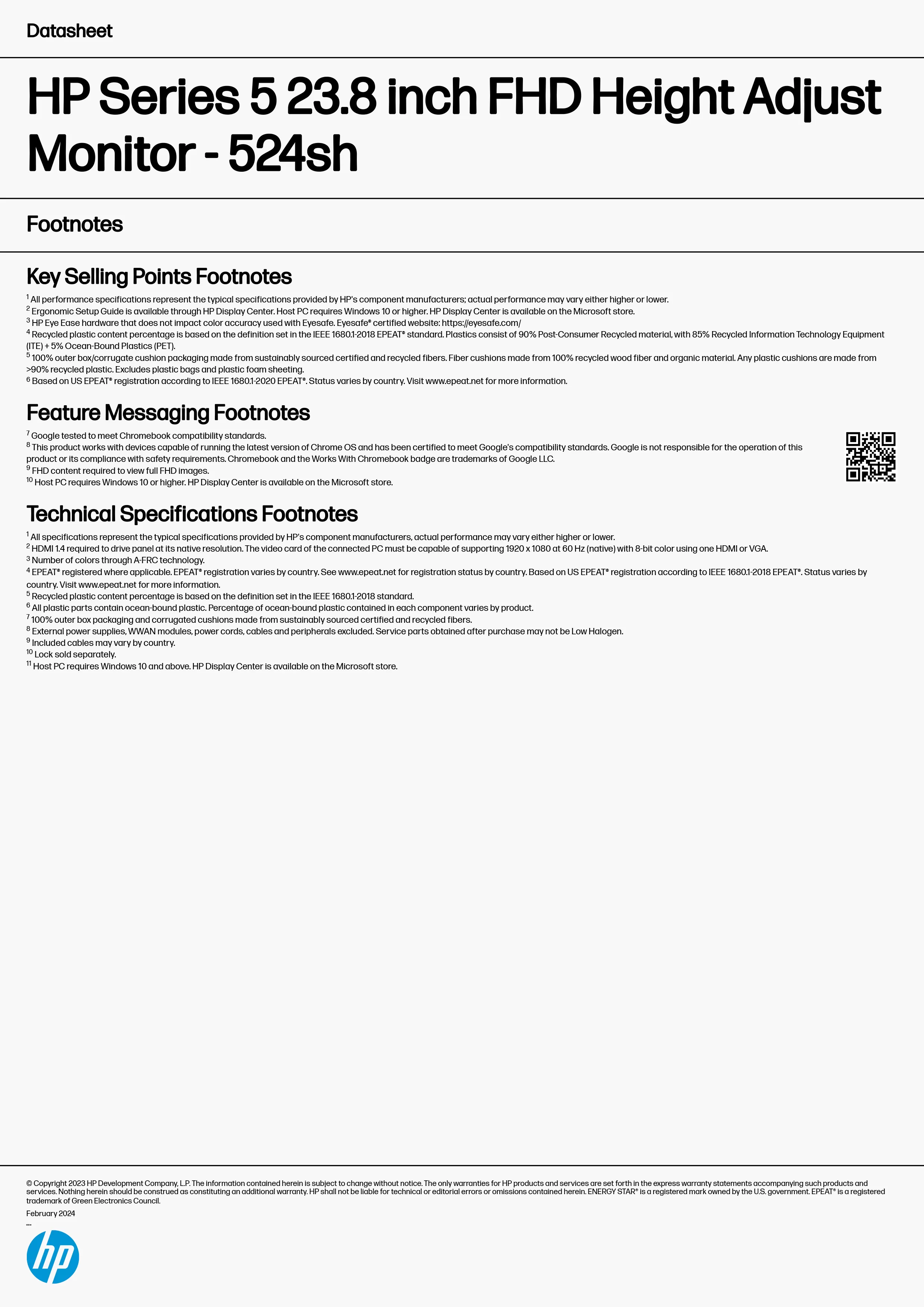 HP 惠普 Series 5 524h 23.8 吋 FHD 高度可調式顯示器 (94C20AA),實際價格以報價為主,94C20AA,HP惠普Series5524h23.8吋FHD高度可調式顯示器(94C20AA),原廠保固,大量採購歡迎洽詢