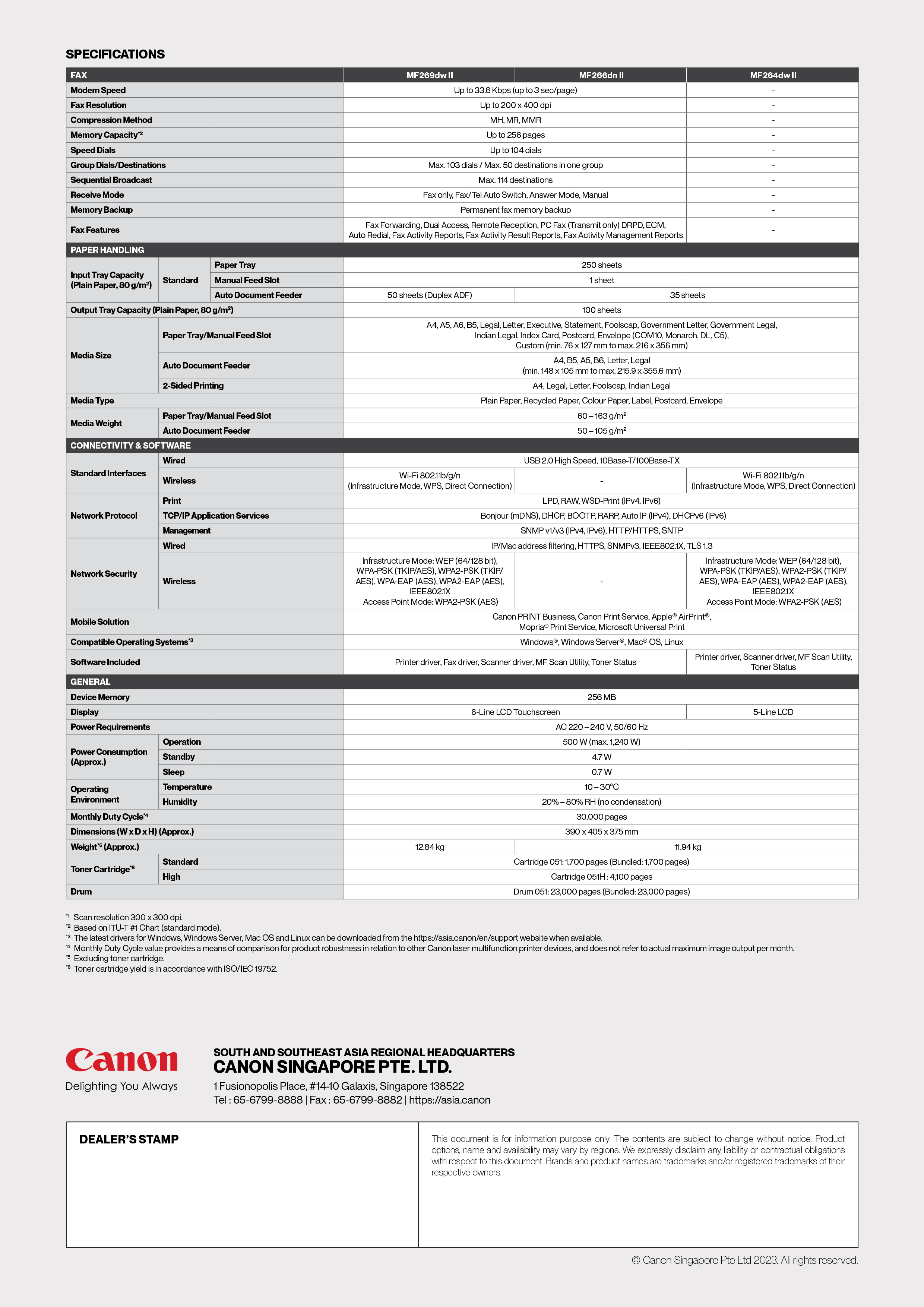 Canon 佳能 imageCLASS MF269dw II 黑白雷射事務機