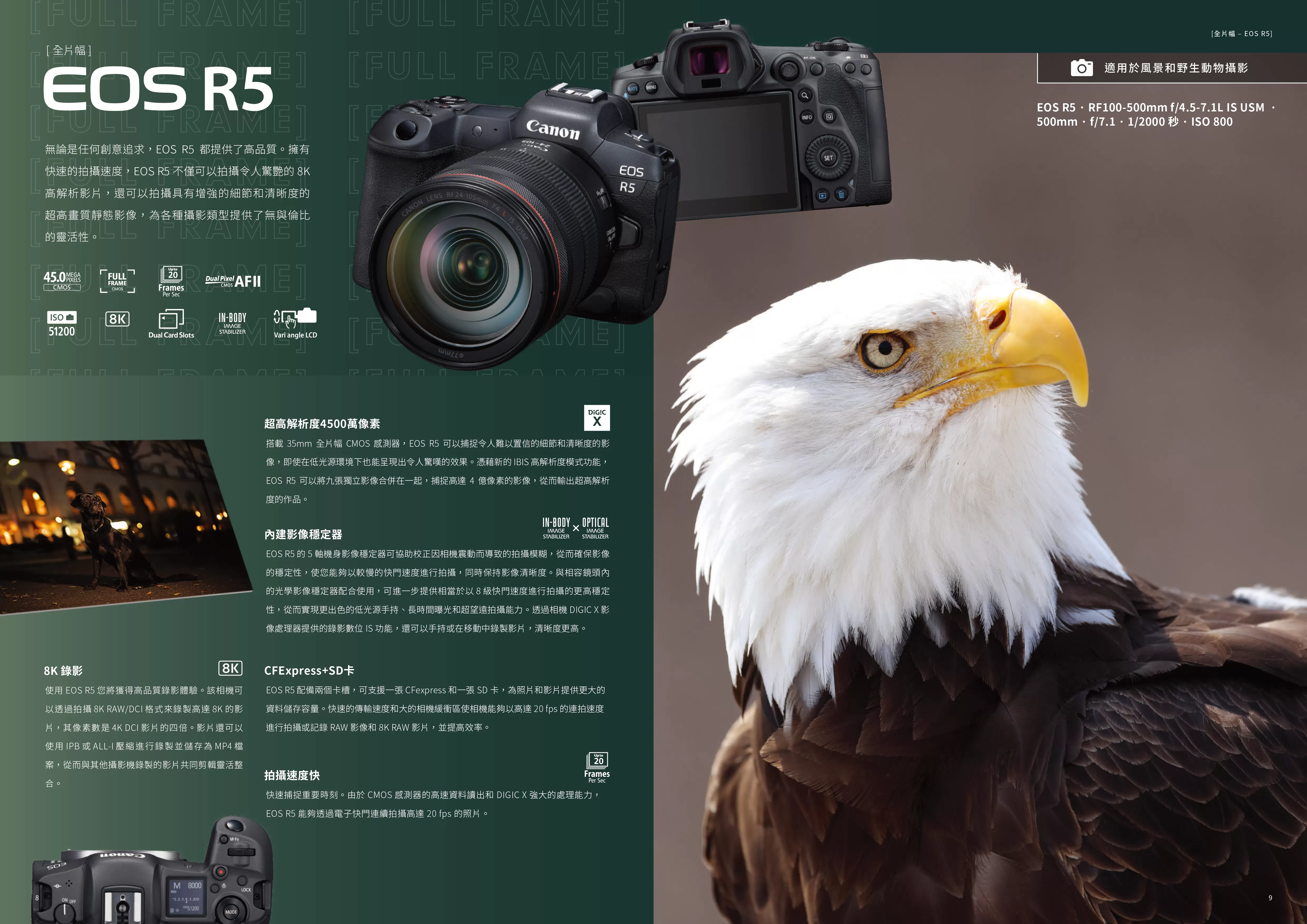 Canon 佳能 EOS R5 (RF24-105mm f/4L IS USM) 8K高解析相機