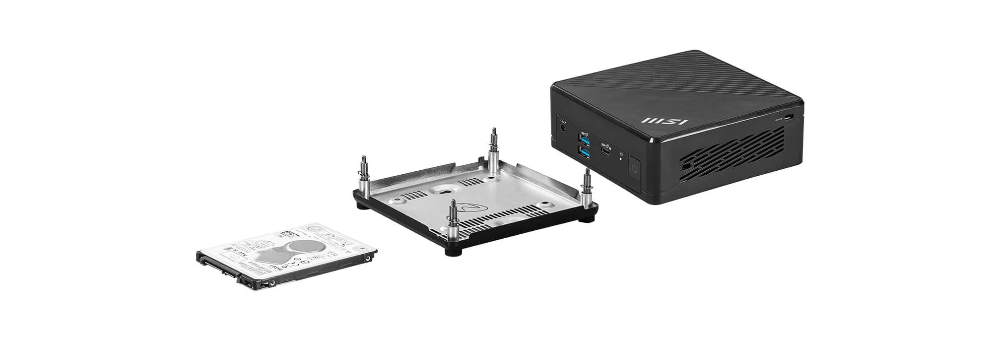MSI 微星 Cubi N ADL-021BTW 超迷你電腦 N100 / Barebone 無記憶體儲存 / 無作業系統