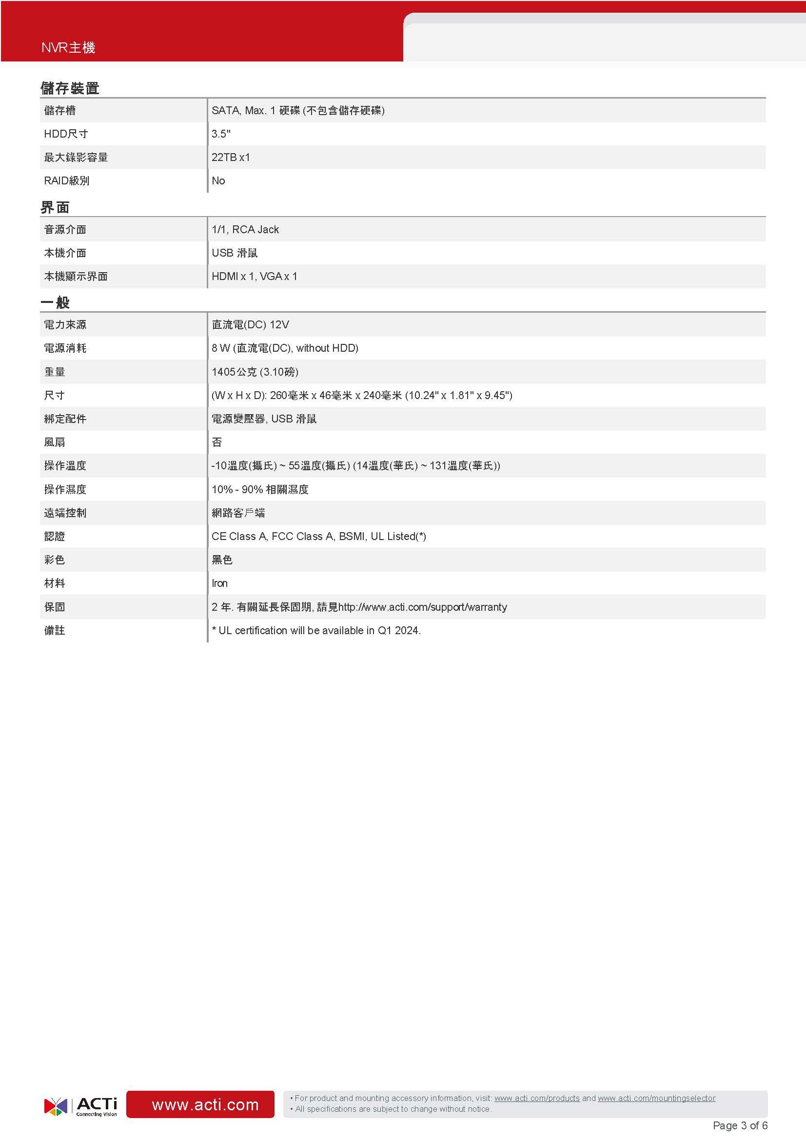 ACTi 建騰創達科技 ZNR-127迷你NVR主機(16路),U52190032,ACTi建騰創達科技ZNR-127迷你NVR主機(16路),原廠保固,大量採購歡迎洽詢,品質保證