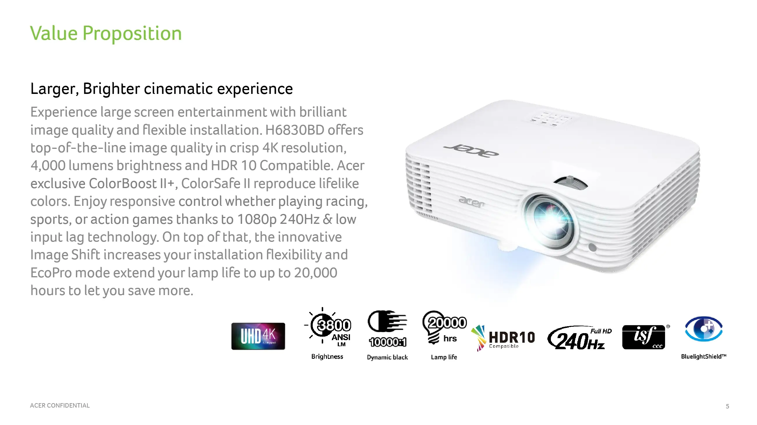 ACER H6830BD 4K 4000 ANSI lm 家庭劇院投影機 1.3倍變焦 ( MR.JVK11.00A ),U52430001,ACERH6830BD4K4000ANSIlm家庭劇院投影機1.3倍變焦(MR.JVK11.00A),原廠保固,大量採購歡迎洽詢,品質保證