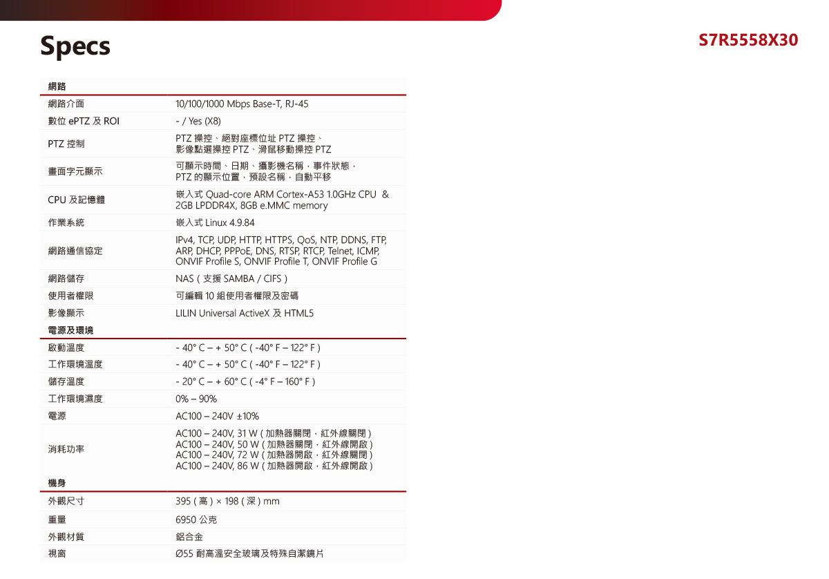 LILINS7R5558X30快速球型網路攝影機,U52680030,LILINS7R5558X30快速球型網路攝影機,原廠保固,大量採購歡迎洽詢,品質保證