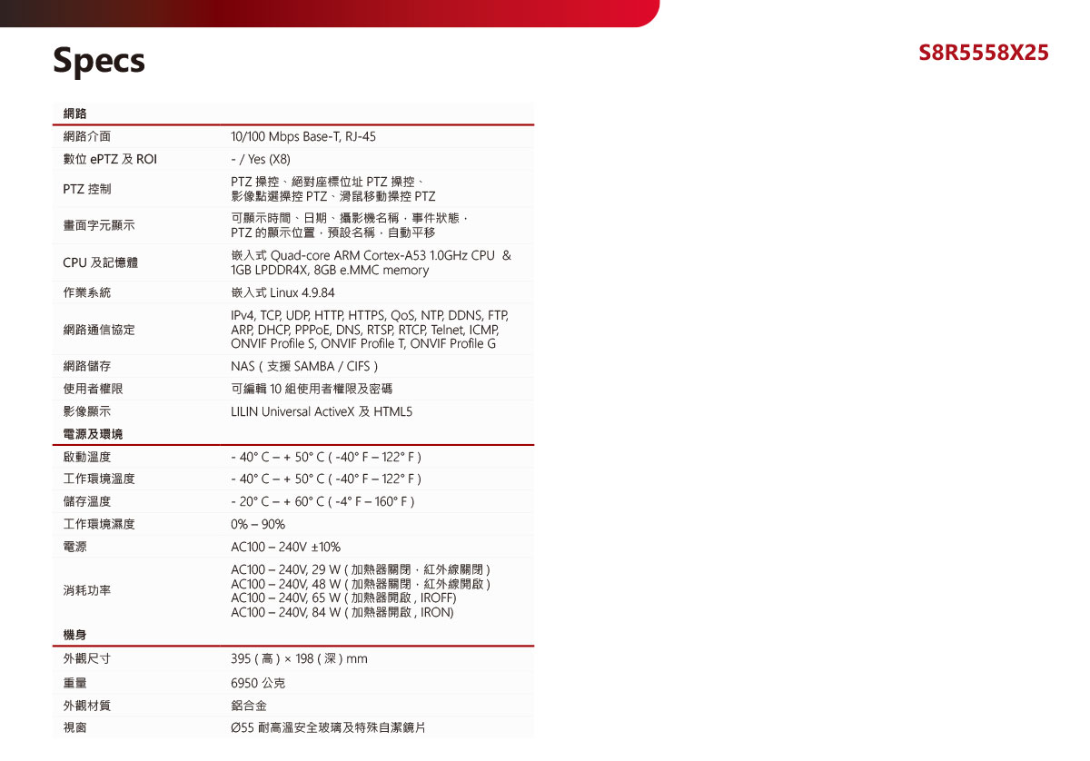 LILINS8R5558X25快速球型網路攝影機,U52680038,LILINS8R5558X25快速球型網路攝影機,原廠保固,大量採購歡迎洽詢,品質保證