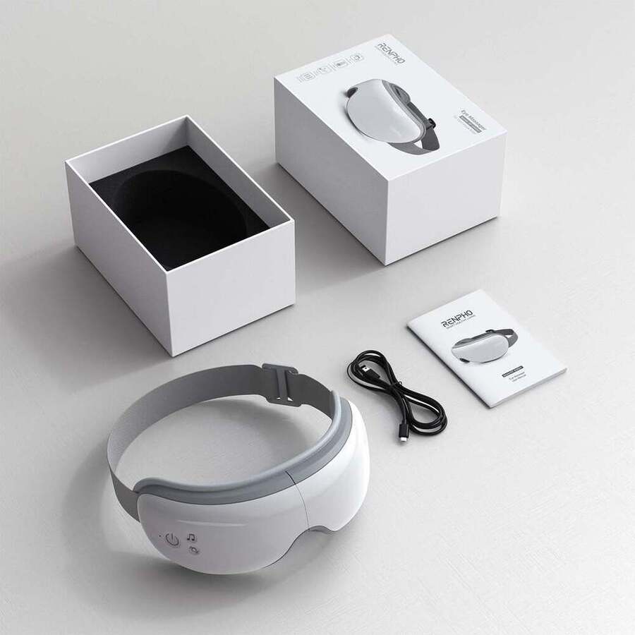 RENPHO 氣壓式熱感眼部按摩器 -黑色 ( RF-EM001B ),實際價格以報價為主,U52750040,RENPHO氣壓式熱感眼部按摩器-黑色(RF-EM001B),原廠保固,大量採購歡迎洽詢