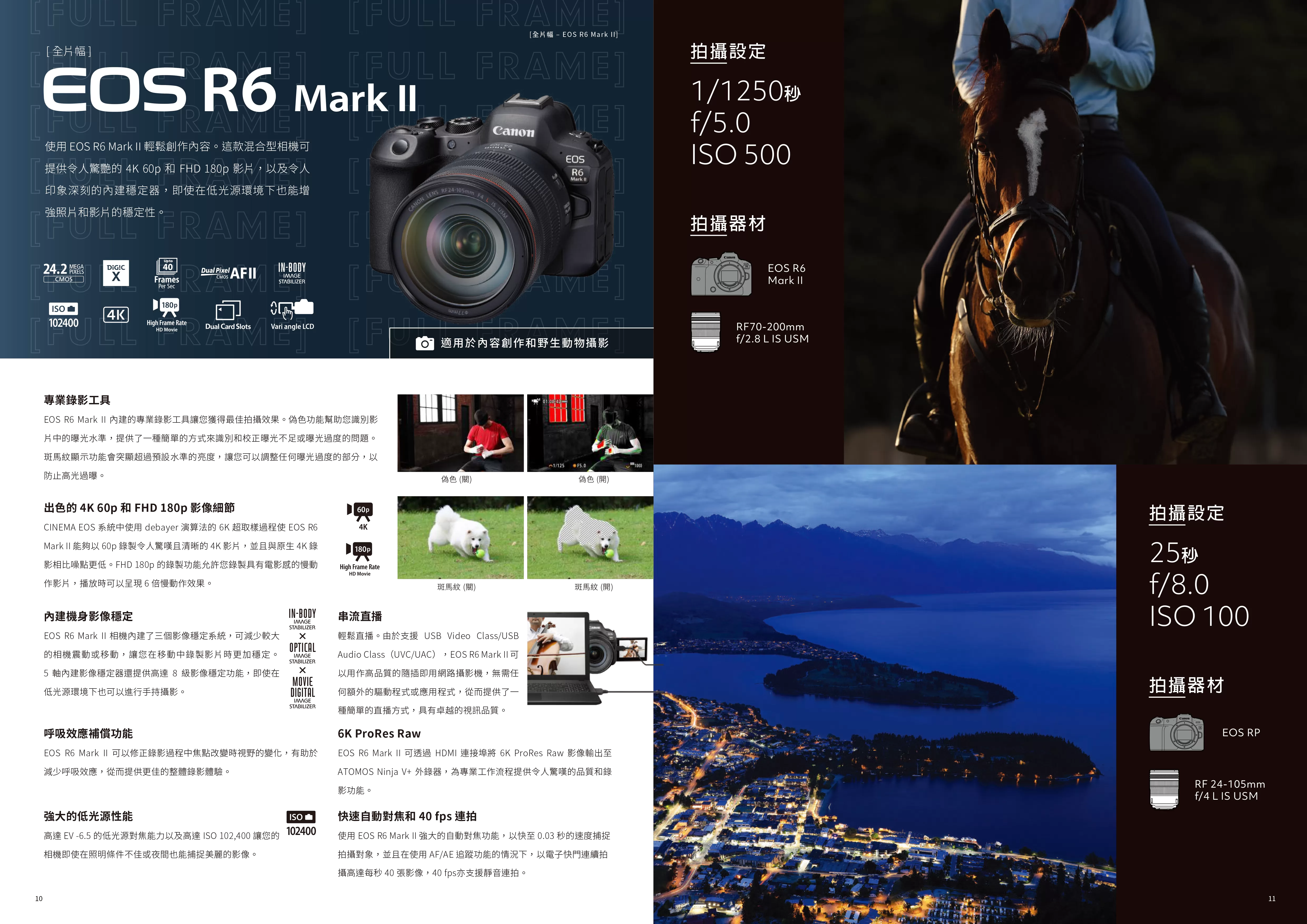 Canon 佳能 EOS R6 Mark II (RF24-105mm f/4-7.1 IS STM) 4K全片幅無反光鏡相機