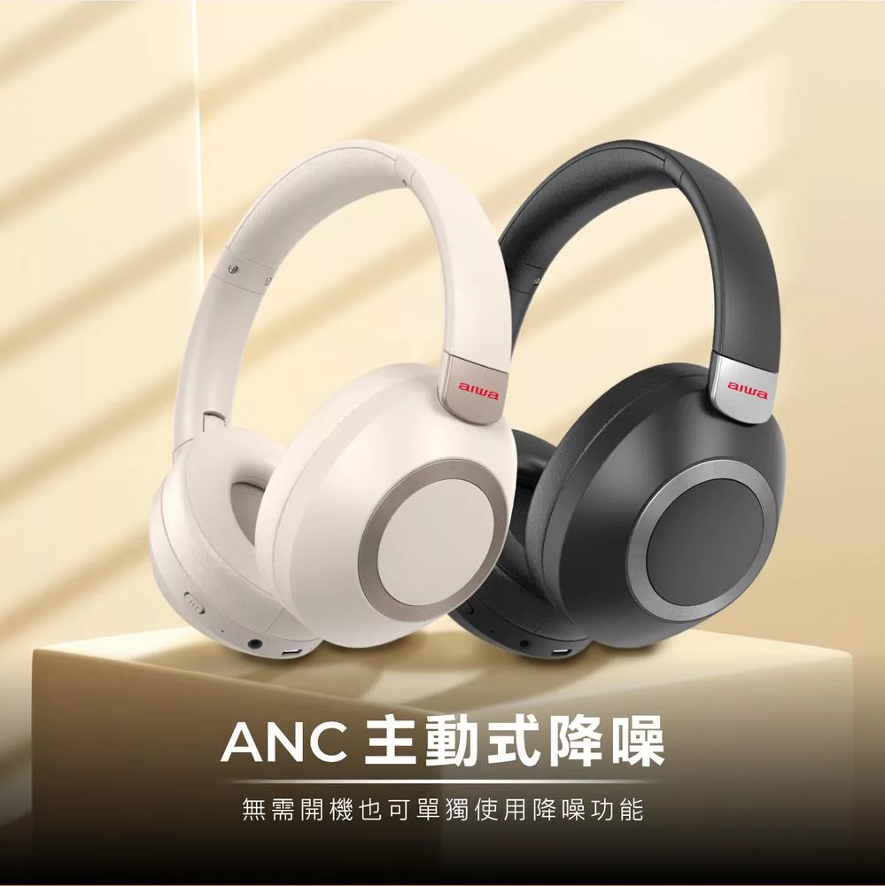 Aiwa 愛華 頭戴式藍牙耳機 ANC-A16 白色