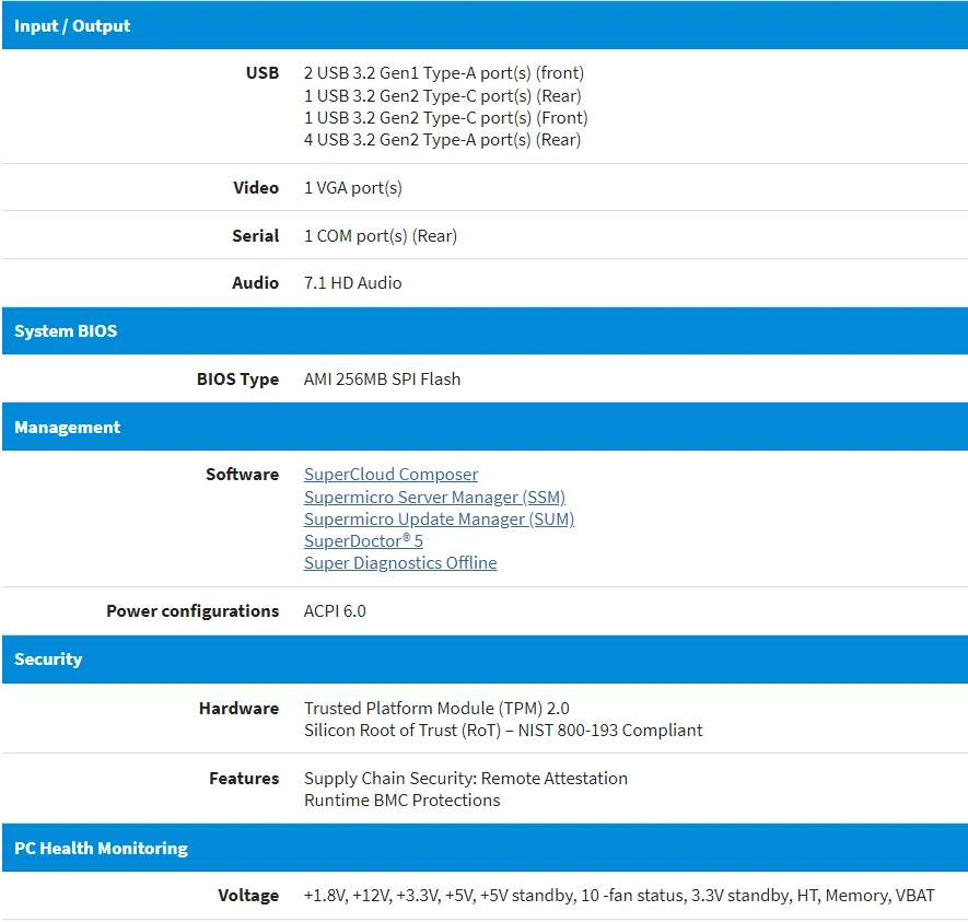 Supermicro 美超微 SYS-531A-I Intel 超級3D工程工作站 (2CPU/128G/4T+500G SSD)