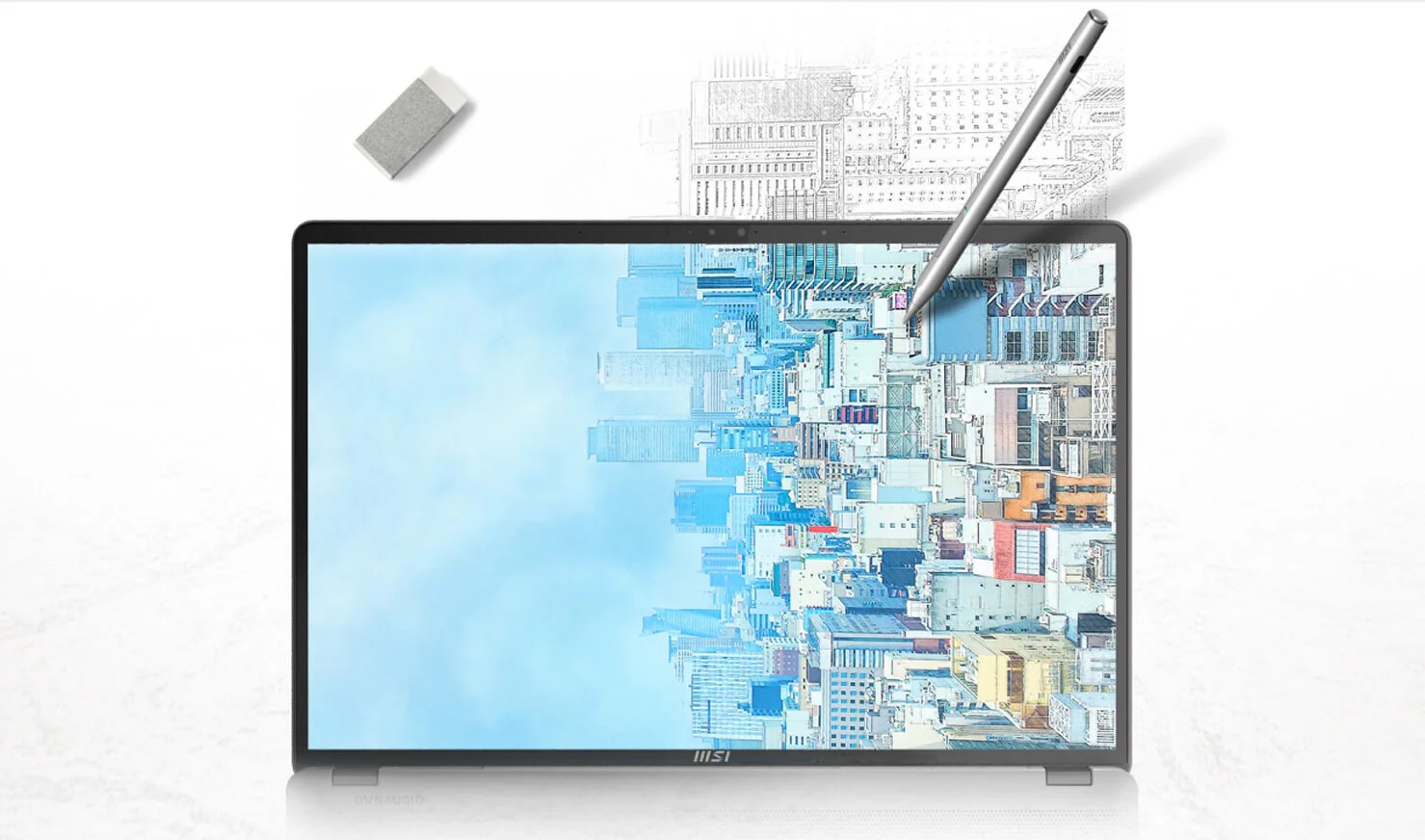 MSI Pen 2 觸控筆 灰色 | 4096級壓力感應 / 支援 MPP 2.6 / 替換筆尖
