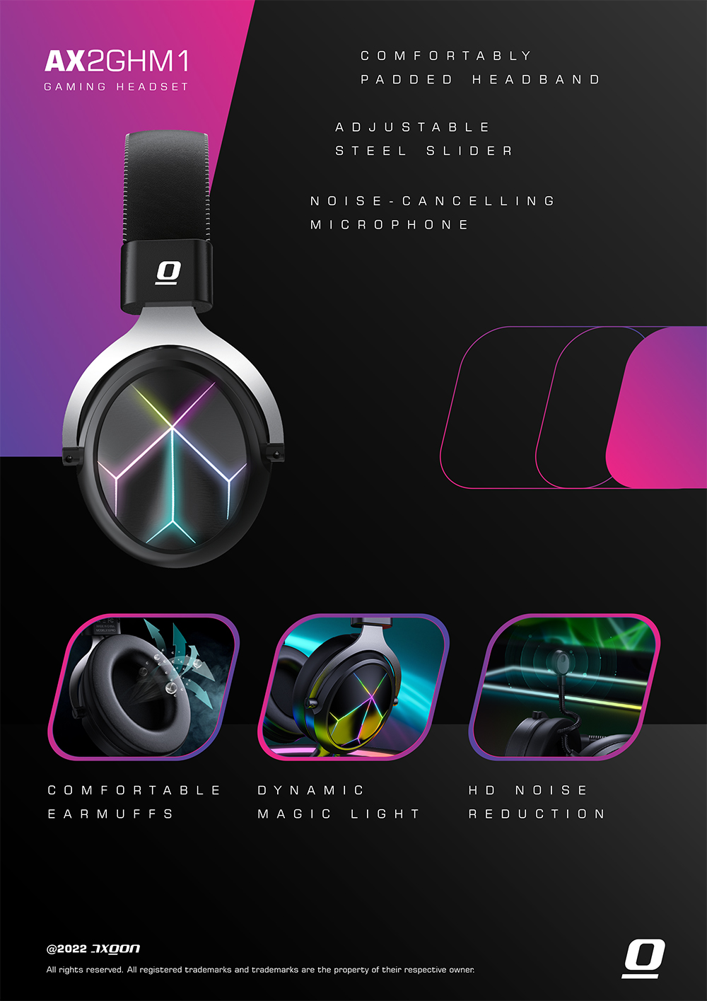 AXGON RGB 電競耳機麥克風 AX2GHM1,U52330049,AXGONRGB電競耳機麥克風AX2GHM1,概覽,電競周邊產品,電競耳機