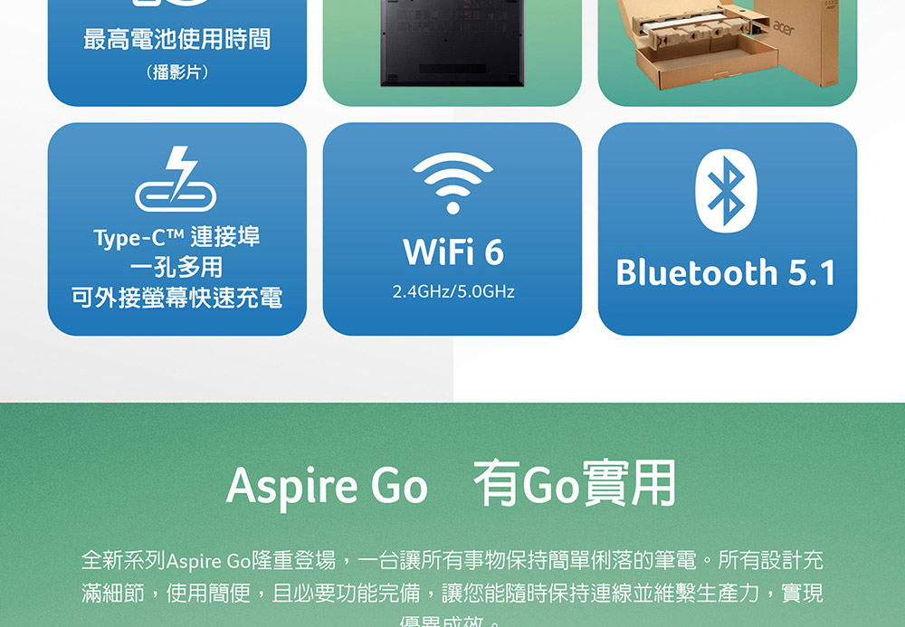 ACER Aspire Go系列:AG15-71P-58SL(銀)i5效能筆電 ( NX.J4GTA.002 ),U52430016,ACERAspireGo系列:AG15-71P-58SL(銀)i5效能筆電(NX.J4GTA.002),原廠保固,大量採購歡迎洽詢,品質保證