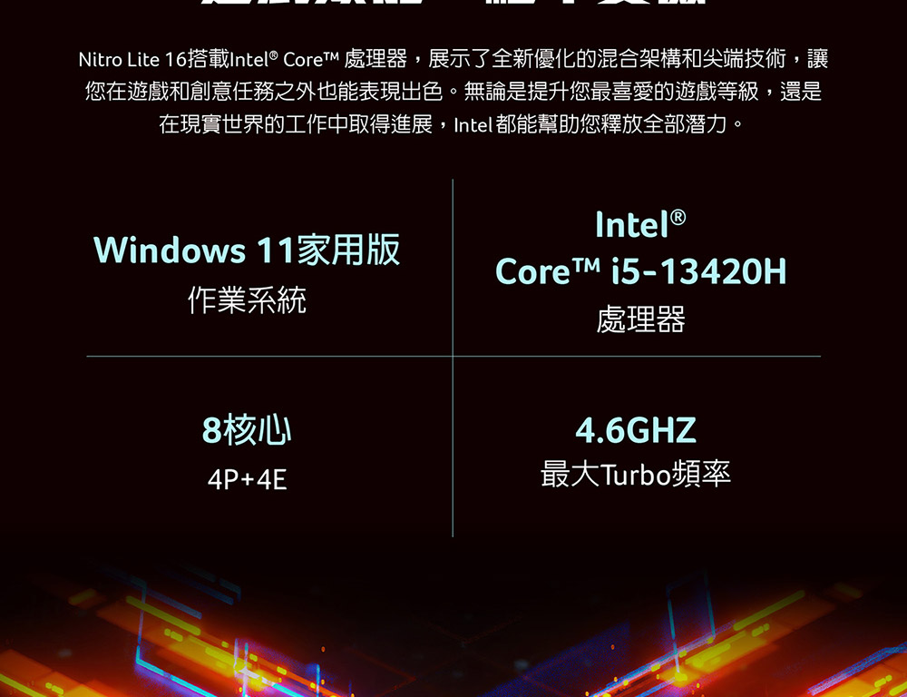 ACER Nitro Lite系列:NL16-71G-516L(黑)  電競筆記型電腦( UN.DAGTA.001 ),U52450024,ACERNitroLite系列:NL16-71G-516L(黑)電競筆記型電腦(UN.DAGTA.001),原廠保固,大量採購歡迎洽詢,品質保證