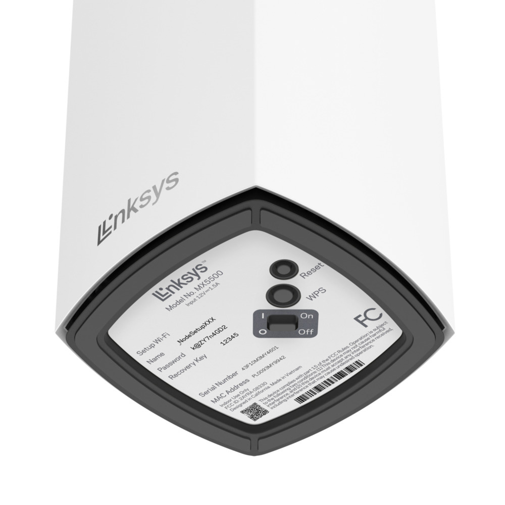 Linksys MX5501-AH AX5400 Velop Mesh WiFi 6 雙頻網狀路由器,U52540009,LinksysMX5501-AHAX5400VelopMeshWiFi6雙頻網狀路由器,原廠保固,大量採購歡迎洽詢,品質保證