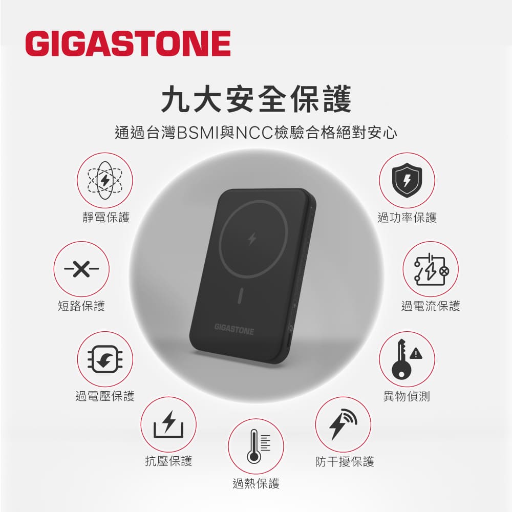 GIGASTONE MP-5000W GO 15W磁吸行動電源-黑,實際價格以報價為主,U52660001,GIGASTONEMP-5000WGO15W磁吸行動電源-黑,原廠保固,大量採購歡迎洽詢