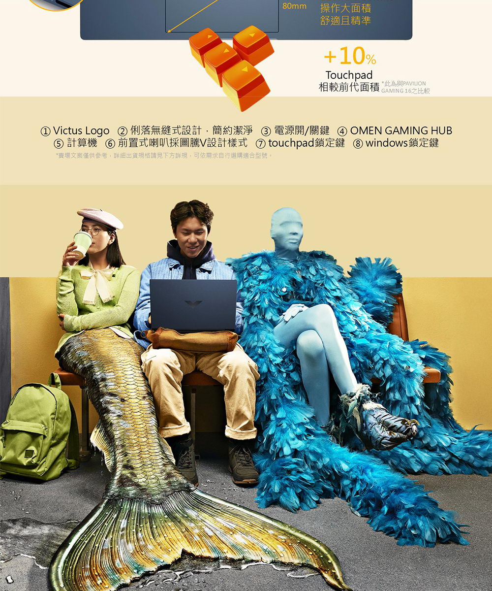 HP Victus Gaming 16-r1269TX 紳仕藍 ( B49WHPA )家用筆記型電腦