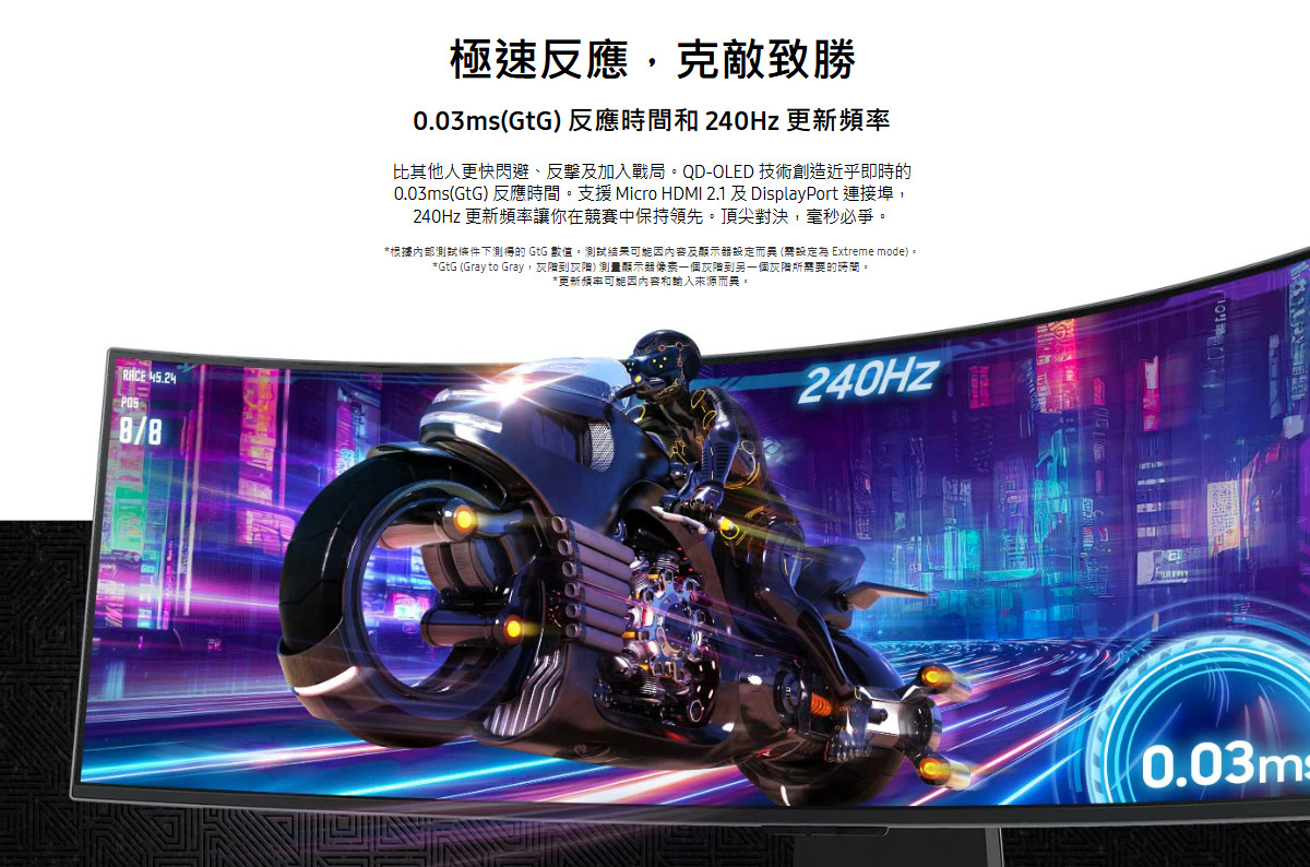 Samsung 49吋 Odyssey OLED G9 曲面電競顯示器 G95SD ( LS49DG952SCXZW ),實際價格以報價為主,U52800043,Samsung49吋OdysseyOLEDG9曲面電競顯示器G95SD(LS49DG952SCXZW),原廠保固,大量採購歡迎洽詢