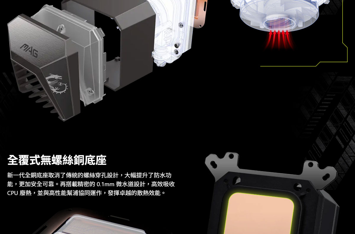 MSI 微星MAG CORELIQUID A15 360 水冷風扇