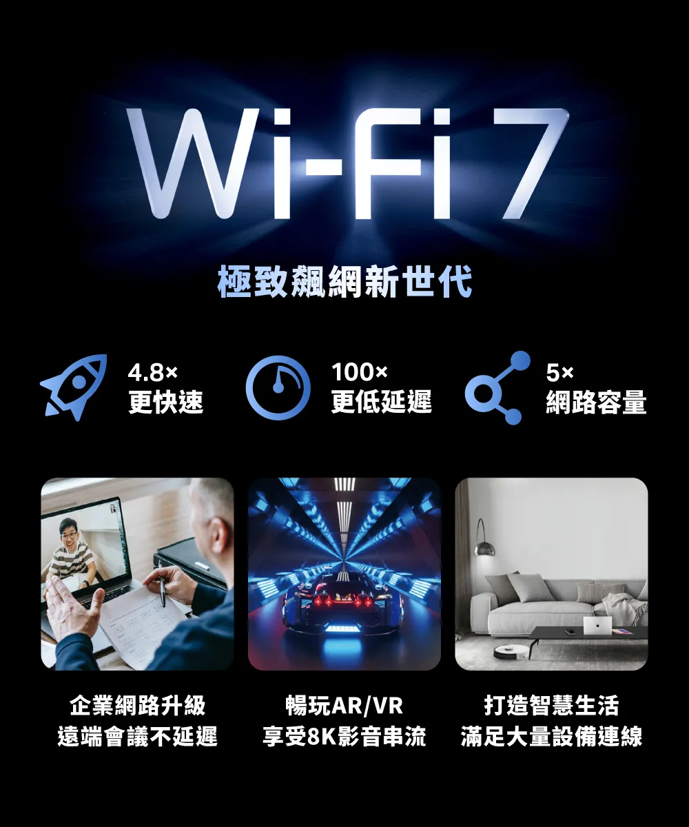 TP-Link Deco BE85 BE22000完整家庭Mesh WiFi 7系統 (二入組)