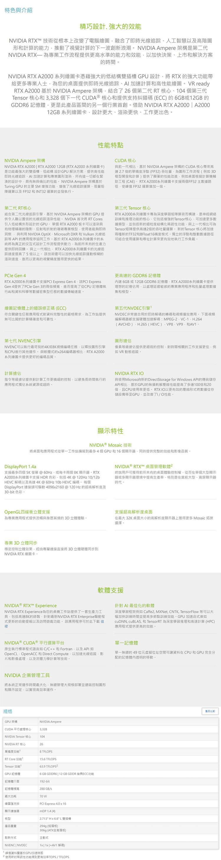 Leadtek 麗臺 Leadtek 麗臺 NVIDIA RTX A2000︱A2000 12GB
