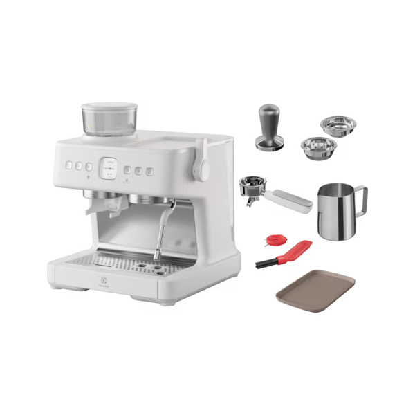 Electrolux 伊萊克斯 E7EC1-610W 3公升極致美味700 半自動義式咖啡機 (奶霜白),U50900006,Electrolux伊萊克斯E7EC1-610W3公升極致美味700半自動義式咖啡機(奶霜白),原廠保固,大量採購歡迎洽詢,居家必備