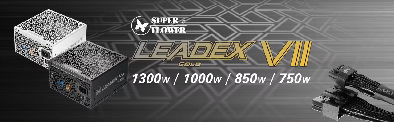 SUPER FLOWER 振華 Leadex VII 1300W ATX3.0 金牌電源 黑/白