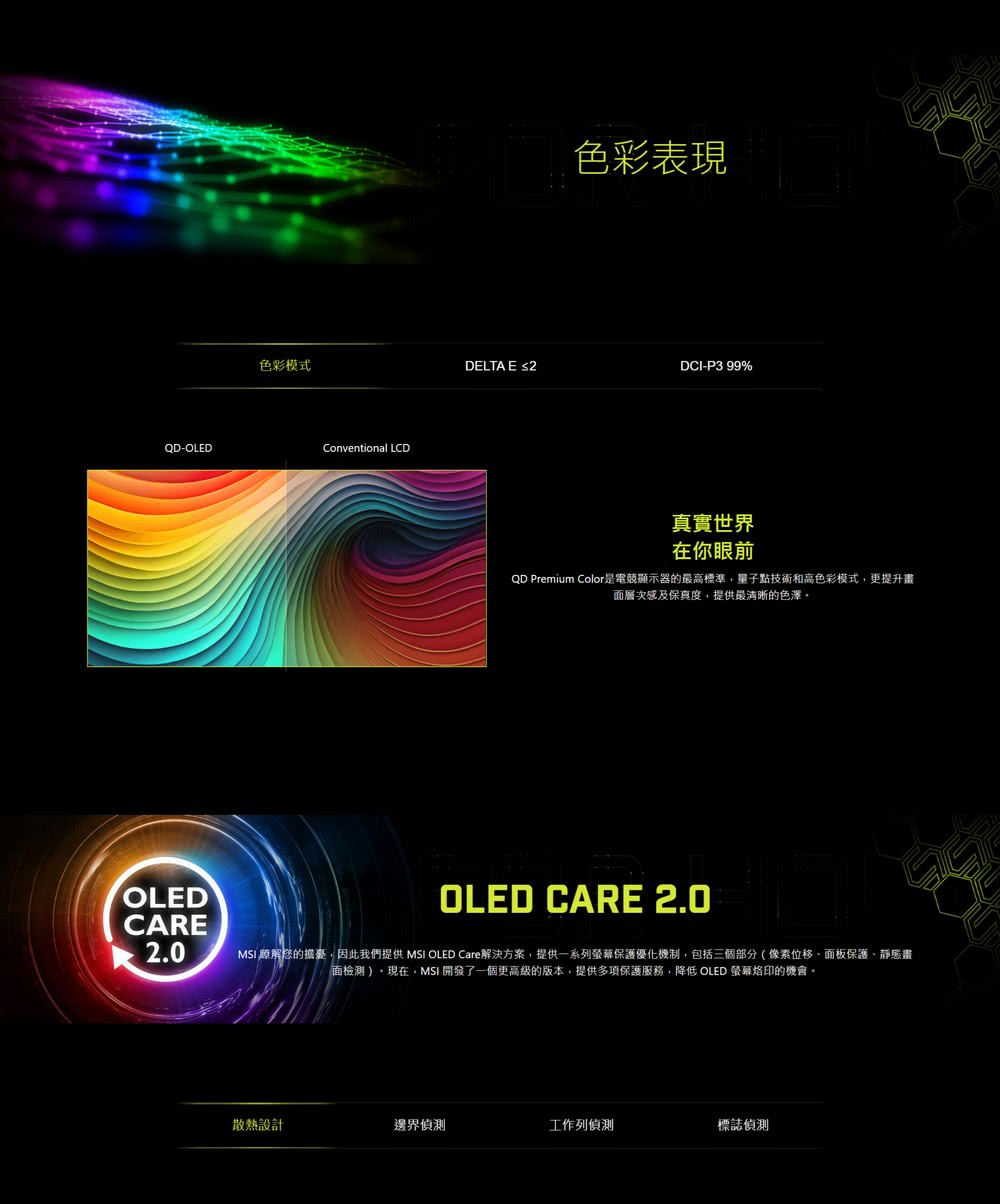 MSI 微星 MAG 321UPX QD-OLED 平面電競顯示器
