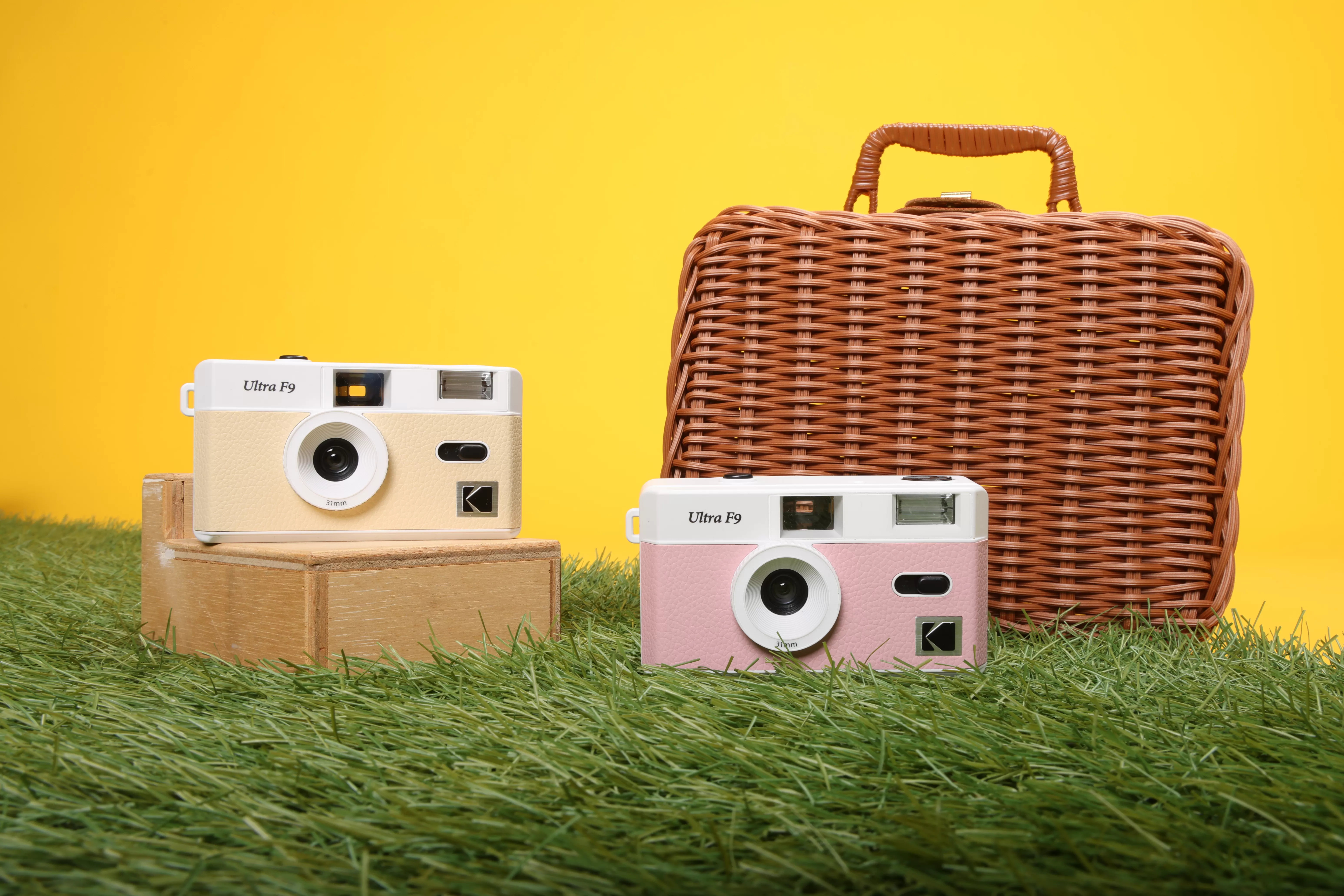 Kodak 柯達 F9 杏黃色 柯達復古底片相機