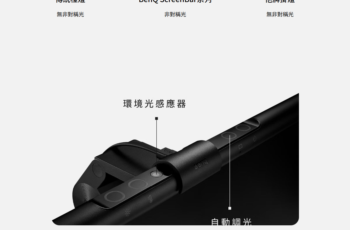 BenQ WiT ScreenBar螢幕智能掛燈-黑 ( DEBD5X-A9008QOFH-000 ),U52520053,BenQWiTScreenBar螢幕智能掛燈-黑(DEBD5X-A9008QOFH-000),原廠保固,大量採購歡迎洽詢,品質保證