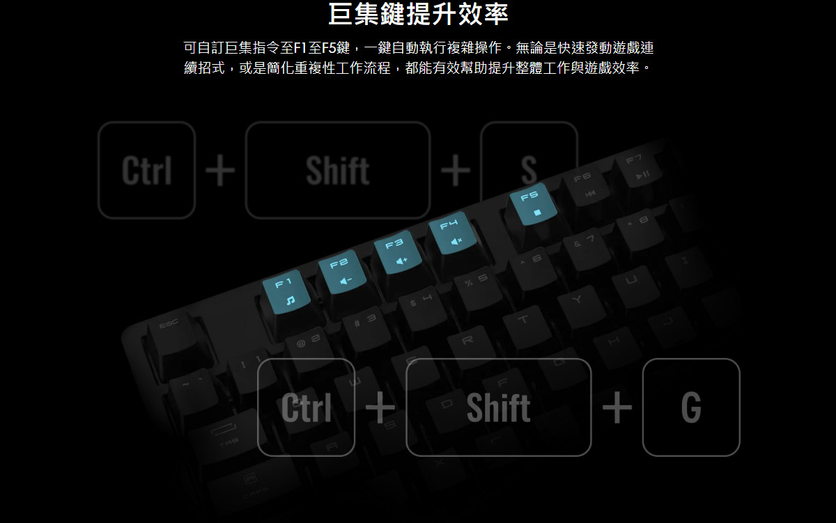 MSI 微星 FORGE GK320 RED TC 電競鍵盤 (機械紅軸)