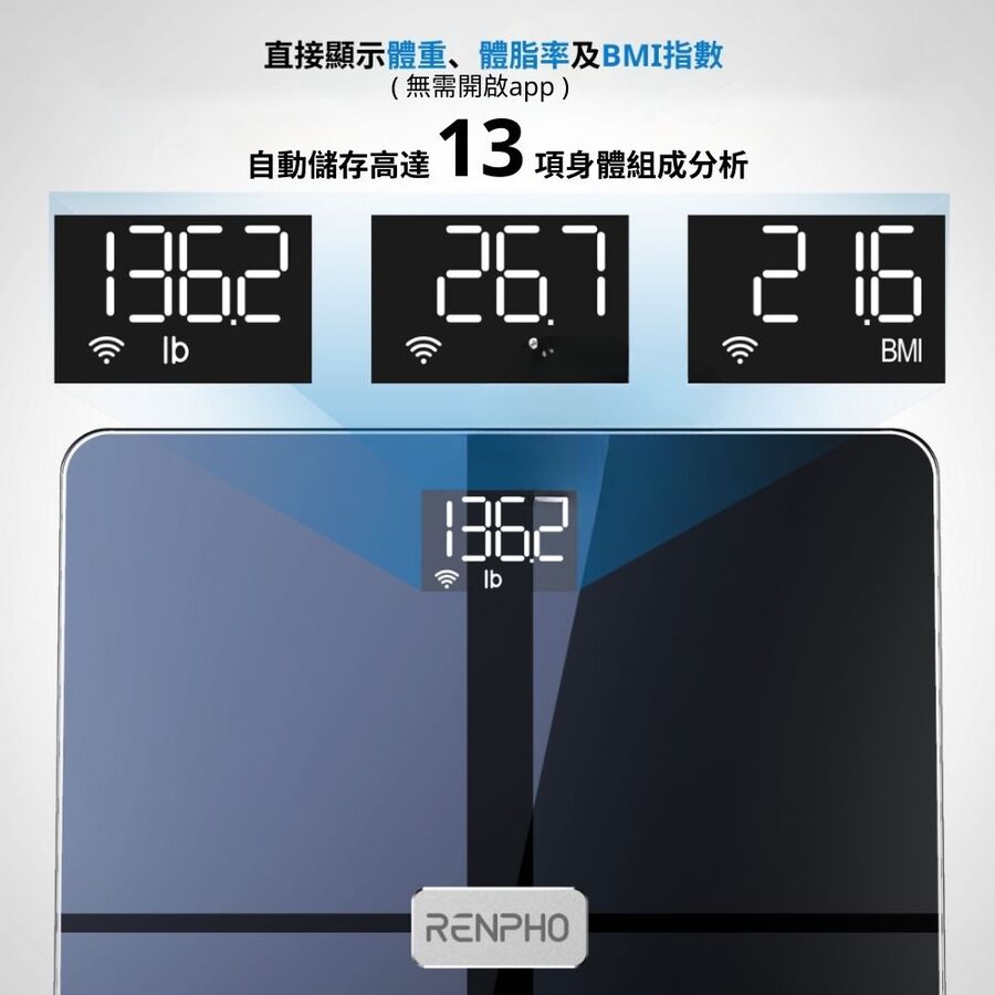 Renpho ES-WBE28智能體組成分析儀,實際價格以報價為主,U52750052,RenphoES-WBE28智能體組成分析儀,原廠保固,大量採購歡迎洽詢