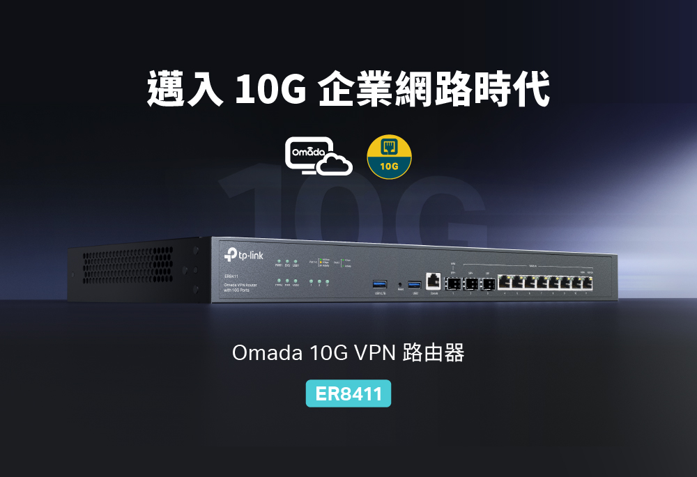 TP-Link ER8411 Omada 10G VPN 路由器