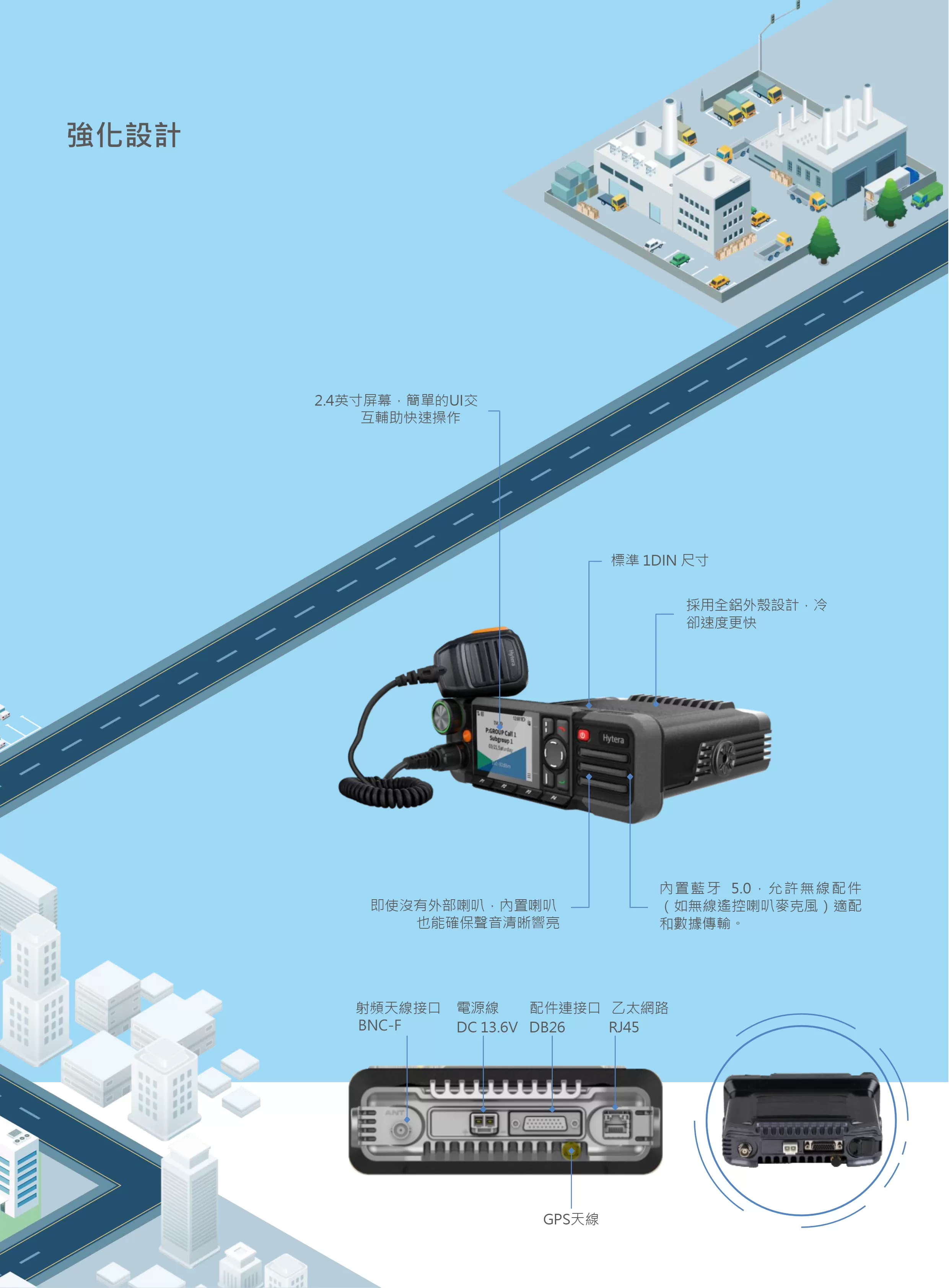 Hytera 海能達 HM788 DMR車裝台無線電對講機系統