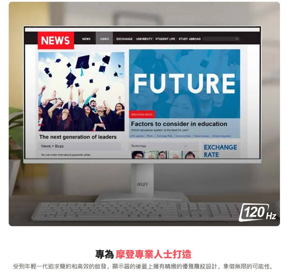 MSI 微星 PRO 16:9 專業護眼 120Hz 顯示器 MP251W