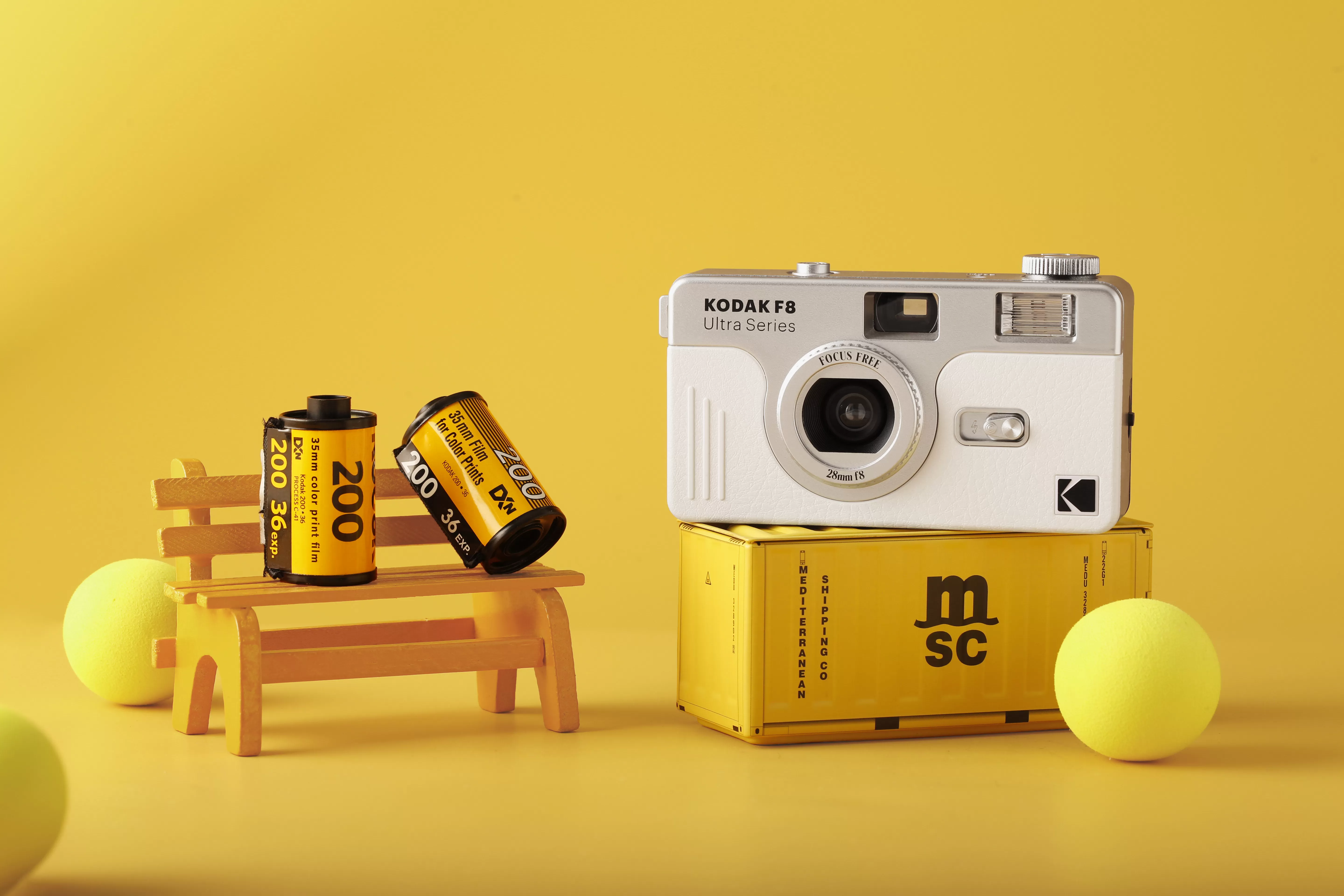 Kodak 柯達 F8 白色 柯達復古底片相機
