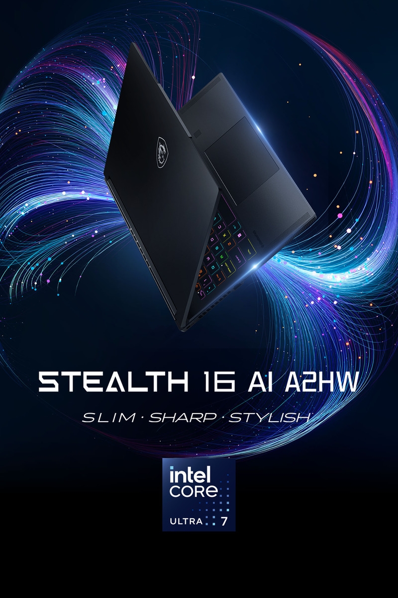 MSI 微星 Stealth 16 AI A2HW Intel Ultra 7超強處理器 / NVIDIA RTX 5060 8GB電競級顯示卡 電競筆電