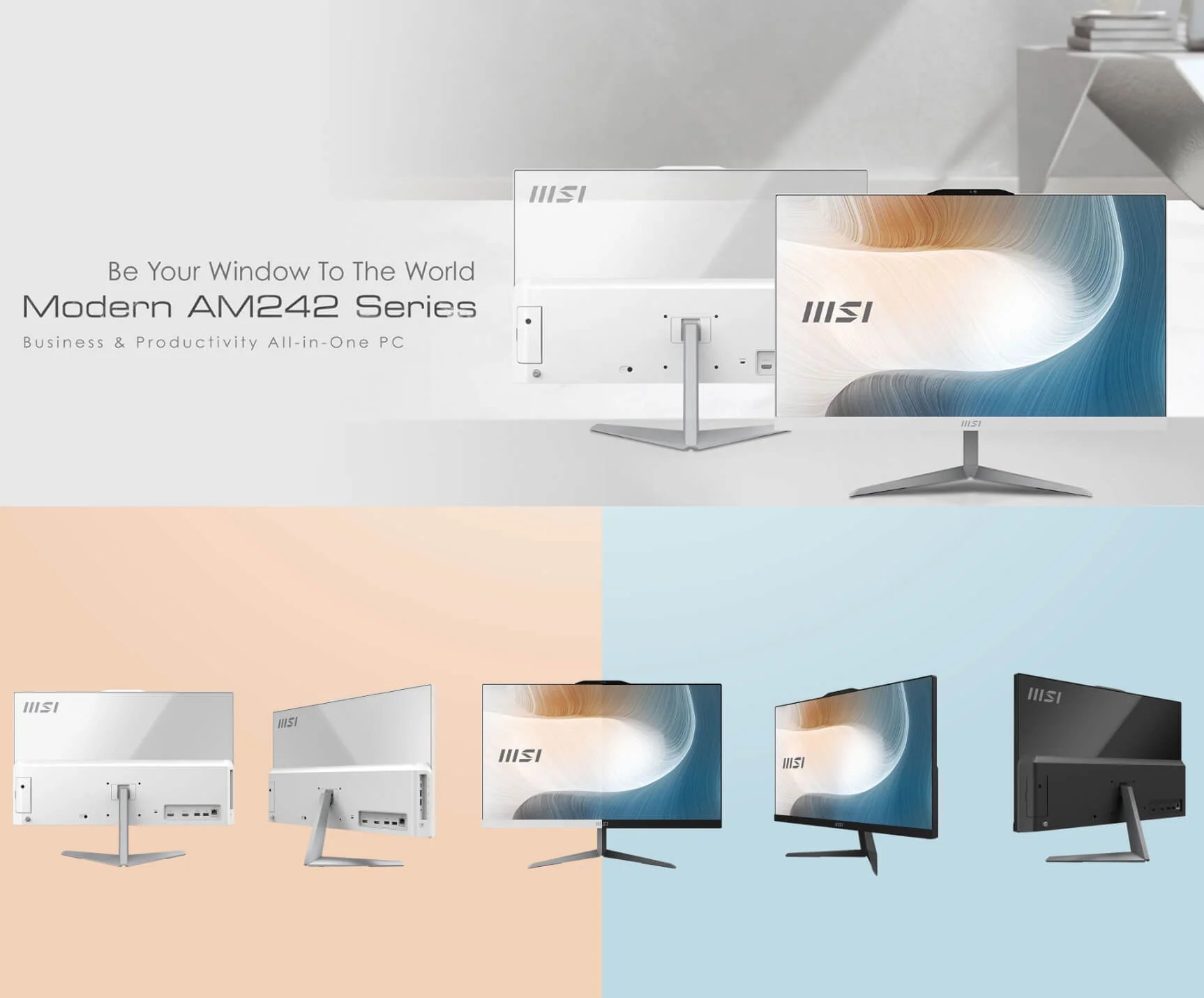 MSI 微星 Modern AM242 12M 商用 AIO｜Intel Core i5｜54G RAM｜512G SSD｜Win11 專業版｜23.8吋 FHD
