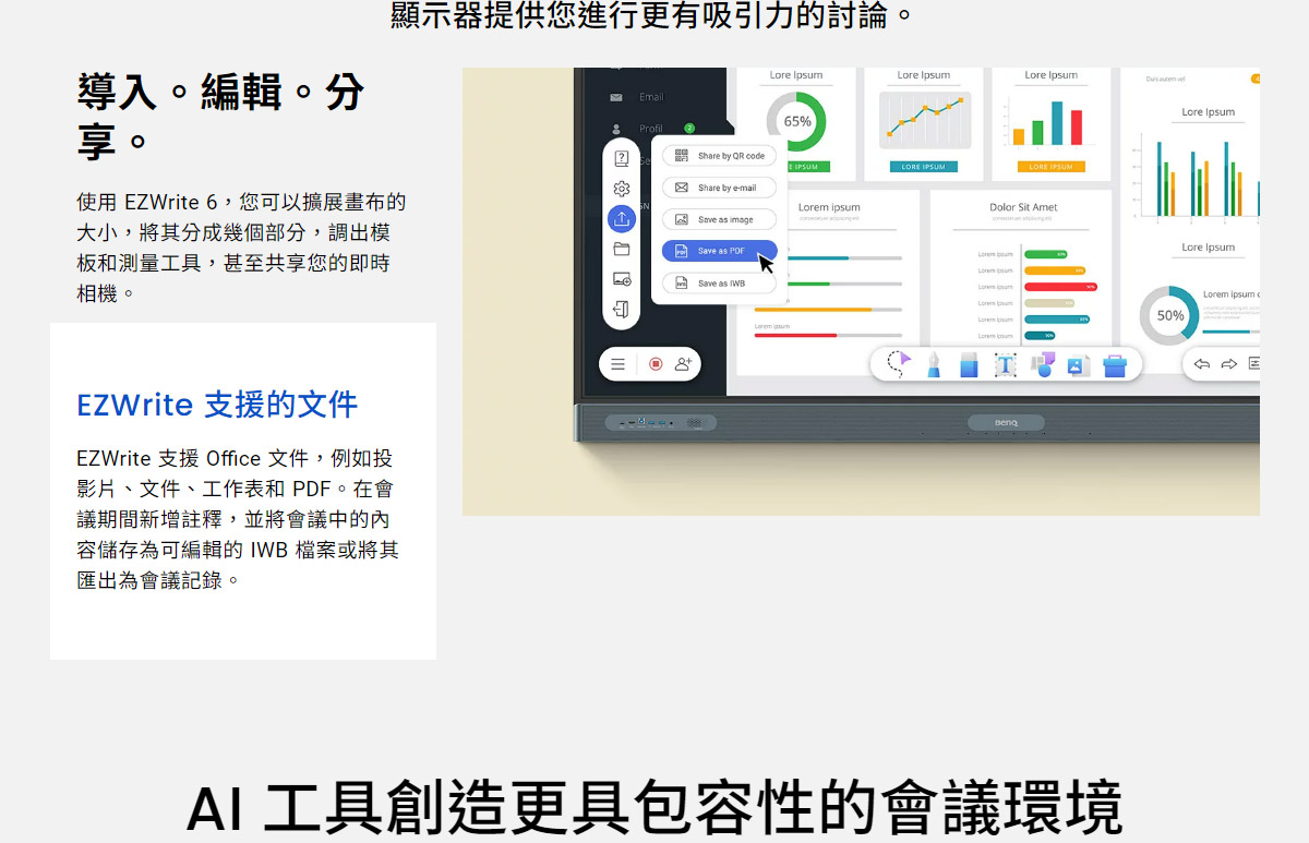 BenQ 65" RP6504 互動觸控顯示器,U52520085,BenQ65"RP6504互動觸控顯示器,原廠保固,大量採購歡迎洽詢,品質保證