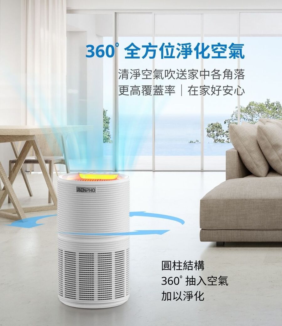 RENPHO HEPA 空氣清淨機白 ( RP-AP089W ),實際價格以報價為主,U52750045,RENPHOHEPA空氣清淨機白(RP-AP089W),原廠保固,大量採購歡迎洽詢