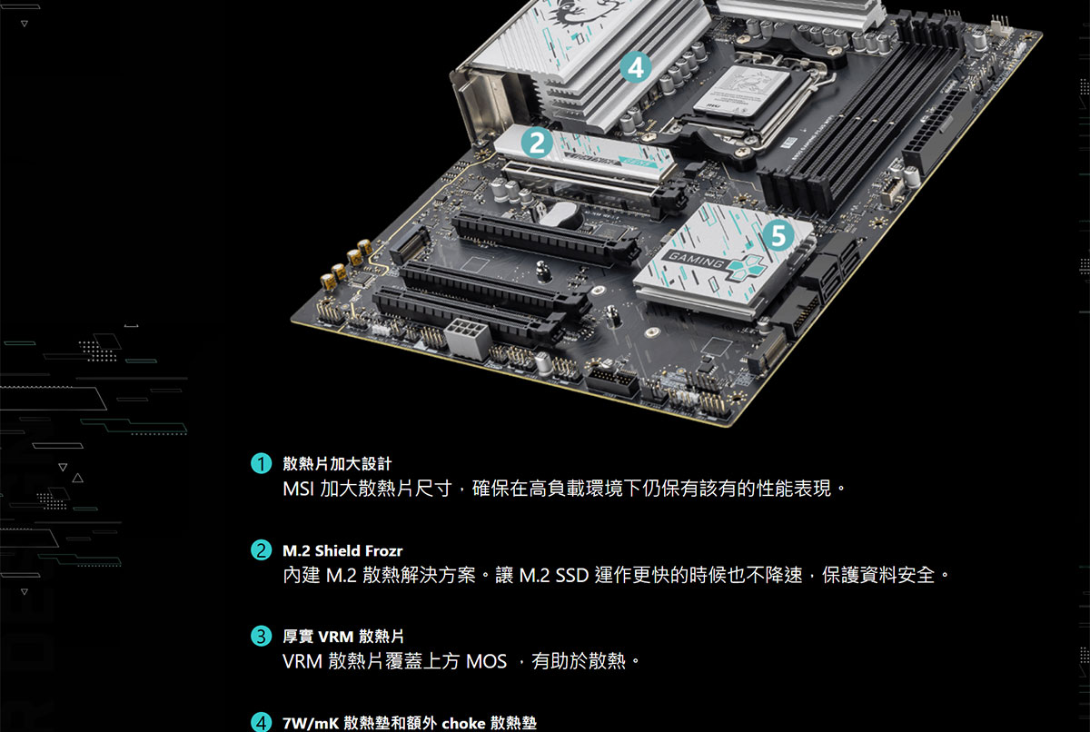 MSI 微星 B850 GAMING PLUS WIFI 主機板,U53380026,MSI微星B850GAMINGPLUSWIFI主機板,原廠保固,大量採購歡迎洽詢,品質保證