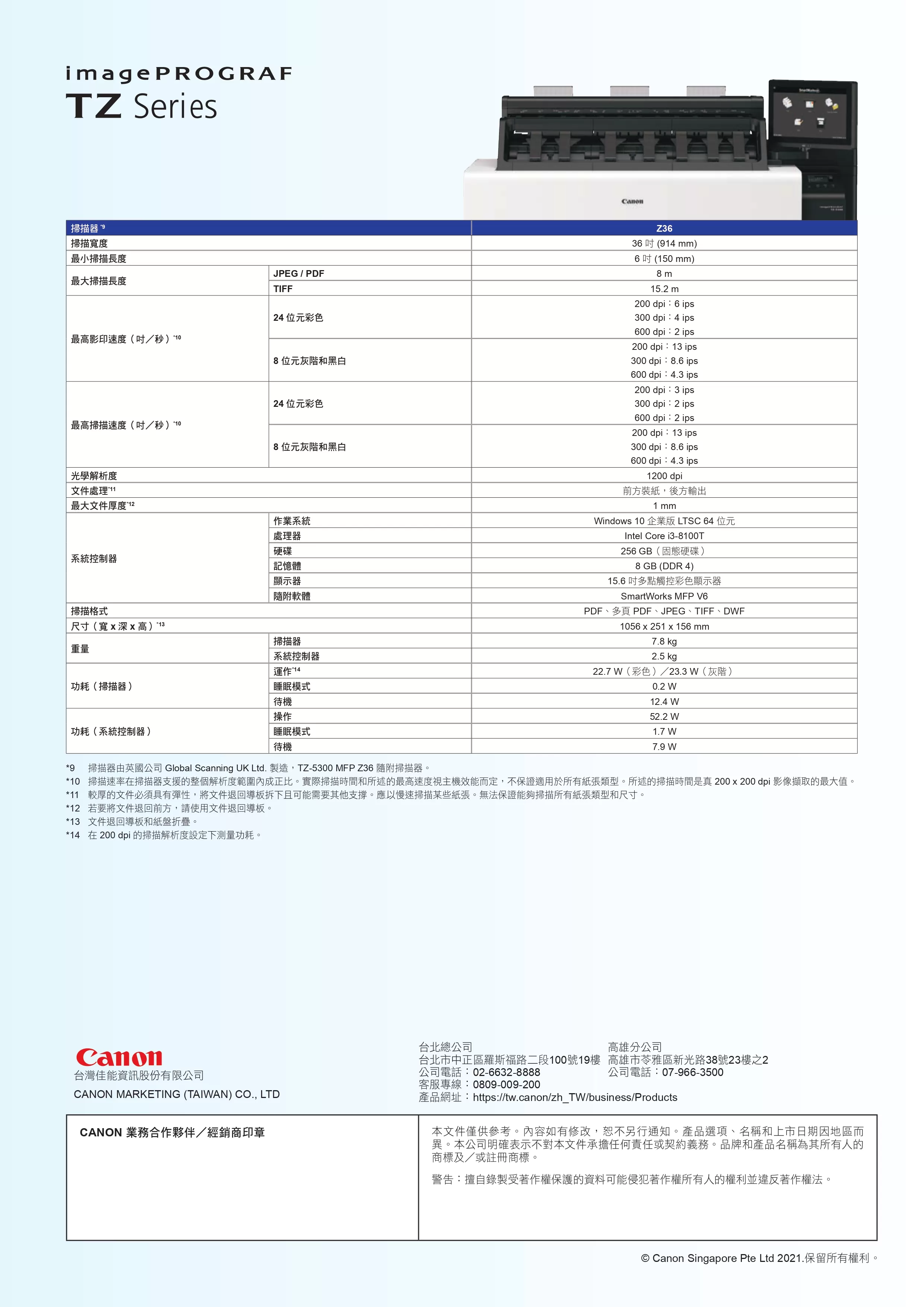 Canon 佳能 imagePROGRAF TZ-5300 大圖輸出機