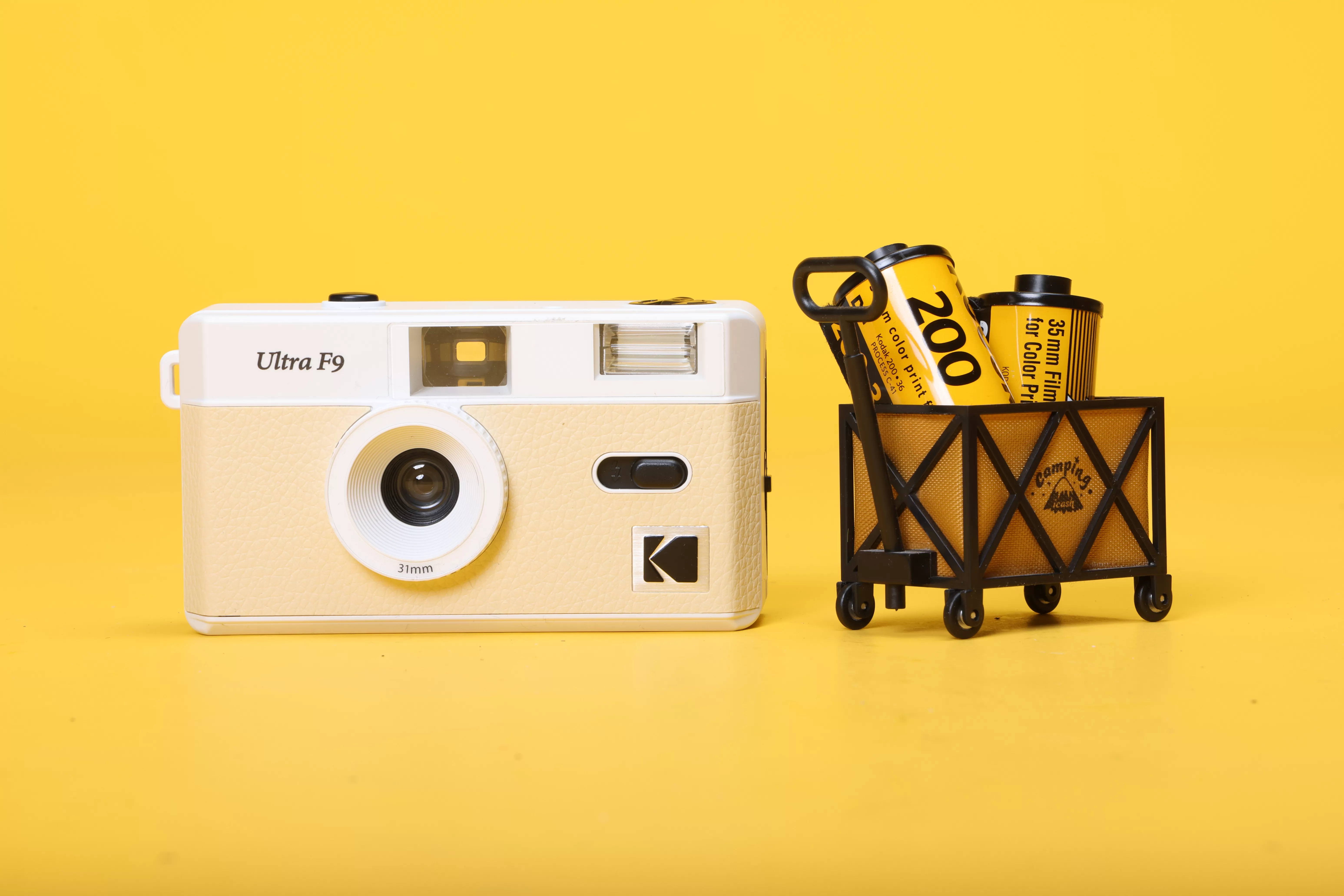 Kodak 柯達 F9 杏黃色 柯達復古底片相機