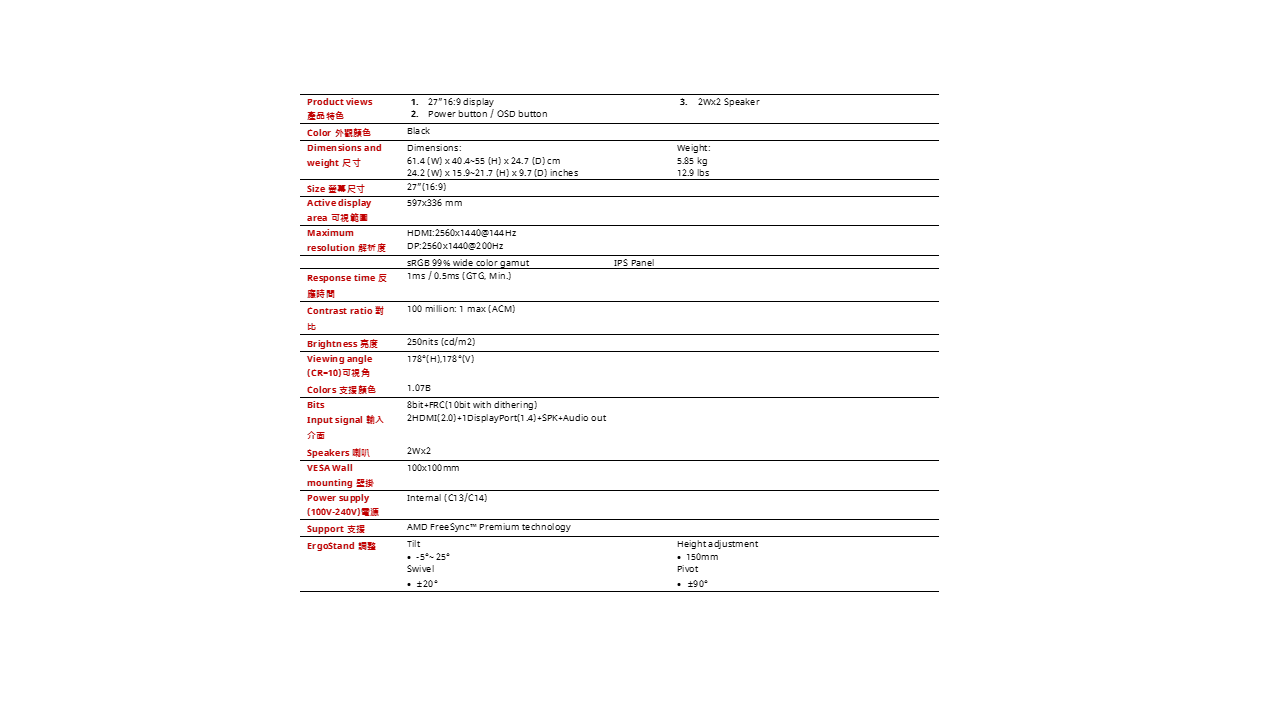 Acer 宏碁 Nitro XV270U X1 升降旋轉電競螢幕,U52220008,Acer宏碁NitroXV270UX1升降旋轉電競螢幕,原廠保固,大量採購歡迎洽詢,品質保證