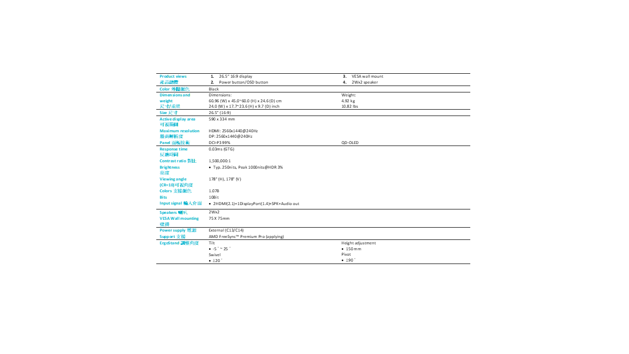 ACER Predator X27U X2 ( MM.V8XTT.001 )電競螢幕,U52390044,ACERPredatorX27UX2(MM.V8XTT.001)電競螢幕,原廠保固,大量採購歡迎洽詢,品質保證