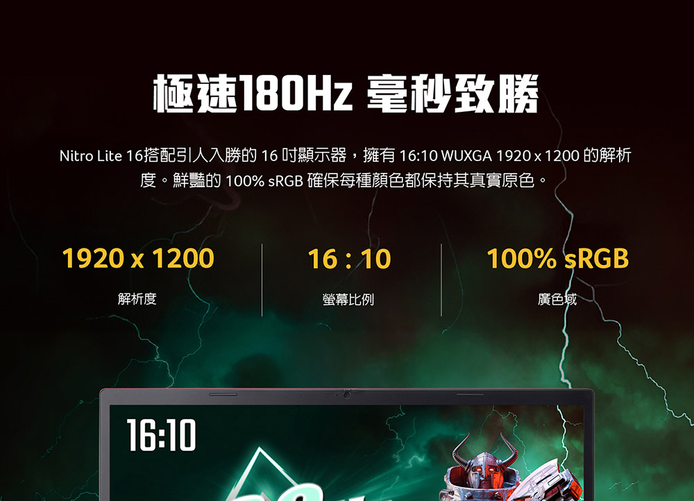 ACER Nitro Lite系列:NL16-71G-511J(紅/新春限定色) 電競筆電( UN.D4ETA.001 ),U52430013,ACERNitroLite系列:NL16-71G-511J(紅/新春限定色)電競筆電(UN.D4ETA.001),原廠保固,大量採購歡迎洽詢,品質保證