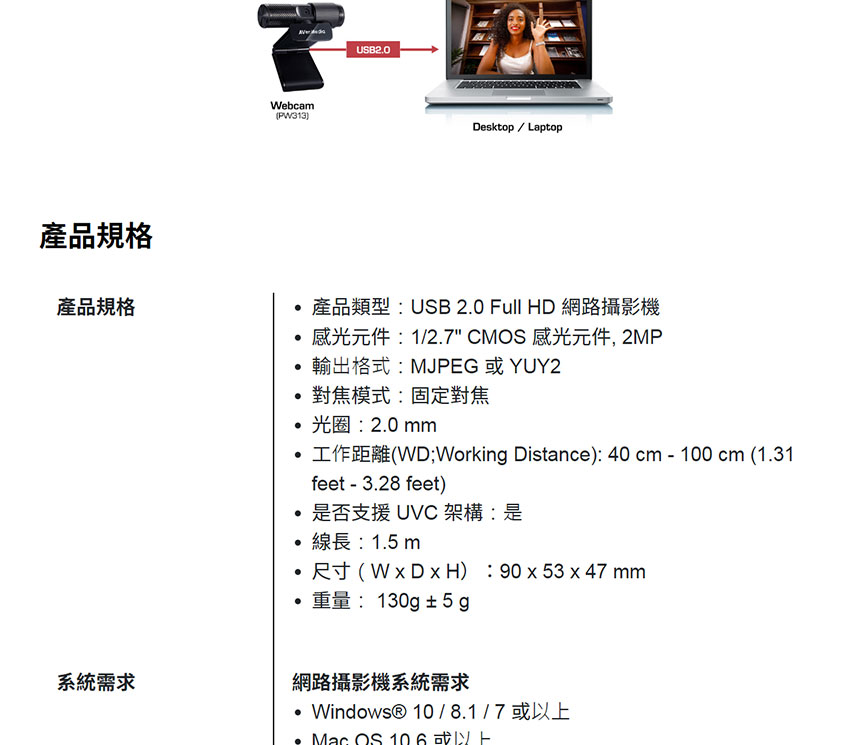 AVERMEDIA 圓剛 AVerMedia PW313高畫質網路攝影機 ( 40AAPW313AWM/40AAPW313ASF ),U52520003,AVERMEDIA圓剛AVerMediaPW313高畫質網路攝影機(40AAPW313AWM/40AAPW313ASF),原廠保固,大量採購歡迎洽詢,品質保證